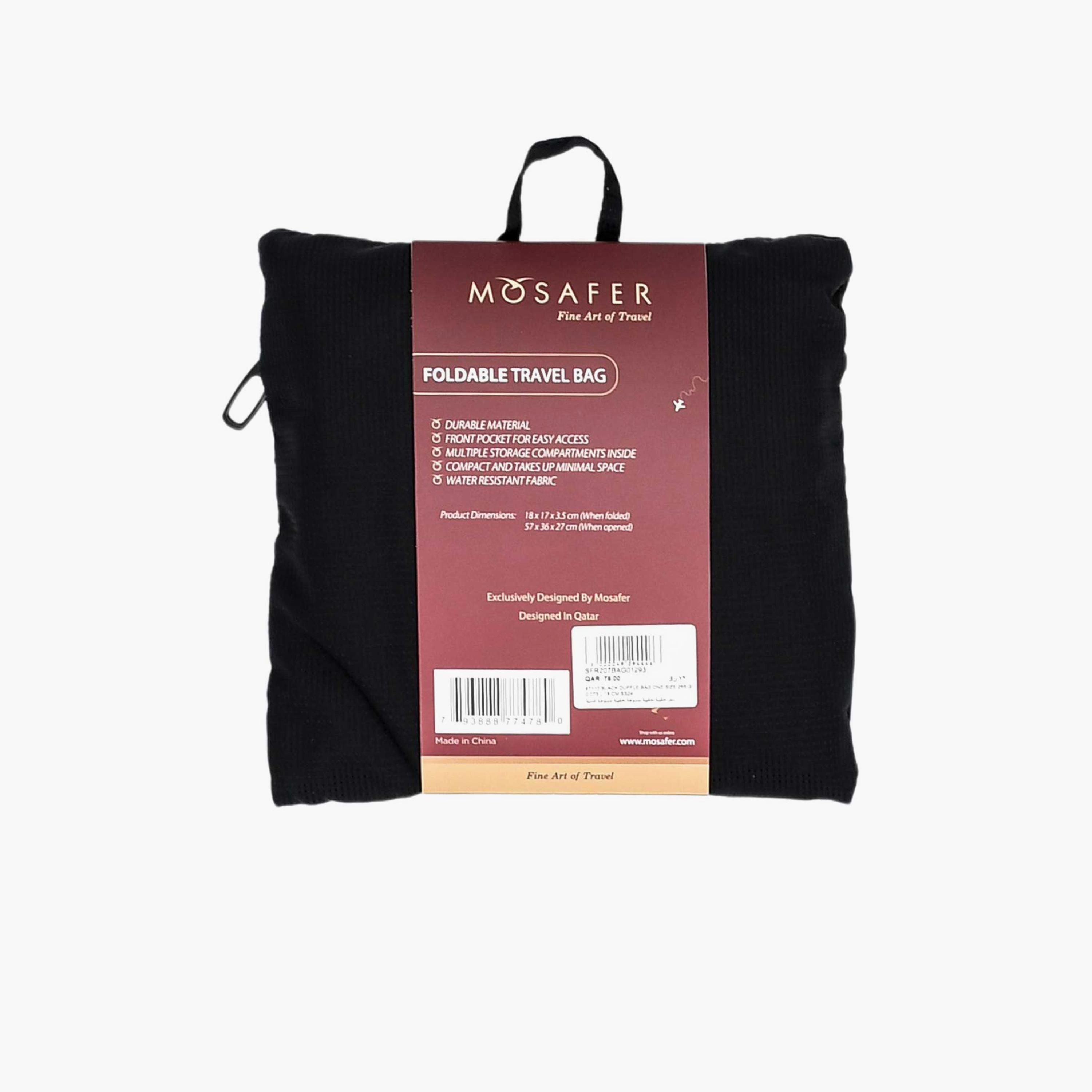 Mosafer Solid Duffle Bag with Zipper Closure | 57 X 36 X 27 CM-travel-luggagesandbags-dufflebags-image-7