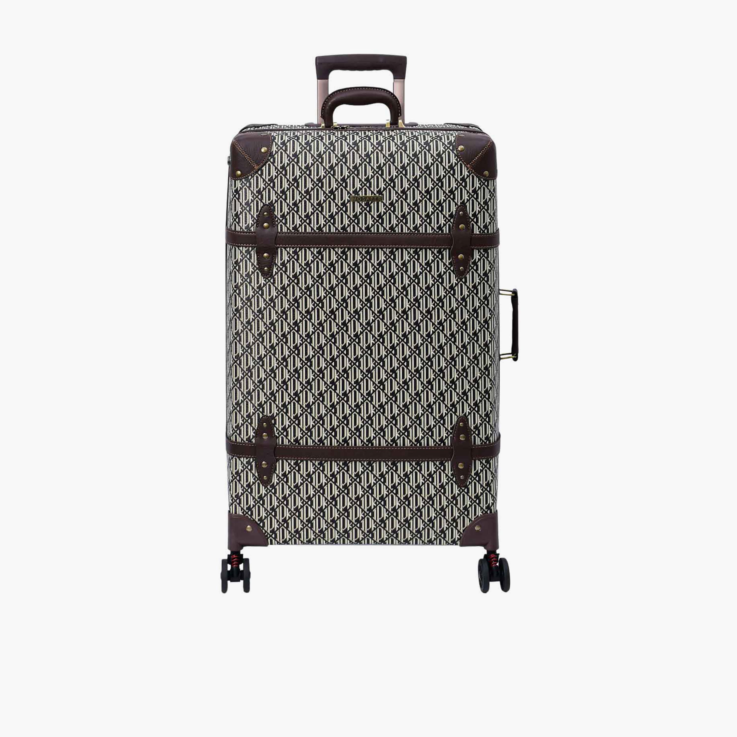 Mosafer New Vintage 72 CM Large Check-in Plastic Hard Sided 4-Wheeler Spinner Trolley Bag with TSA Lock-travel-luggagesandbags-luggage-image-1