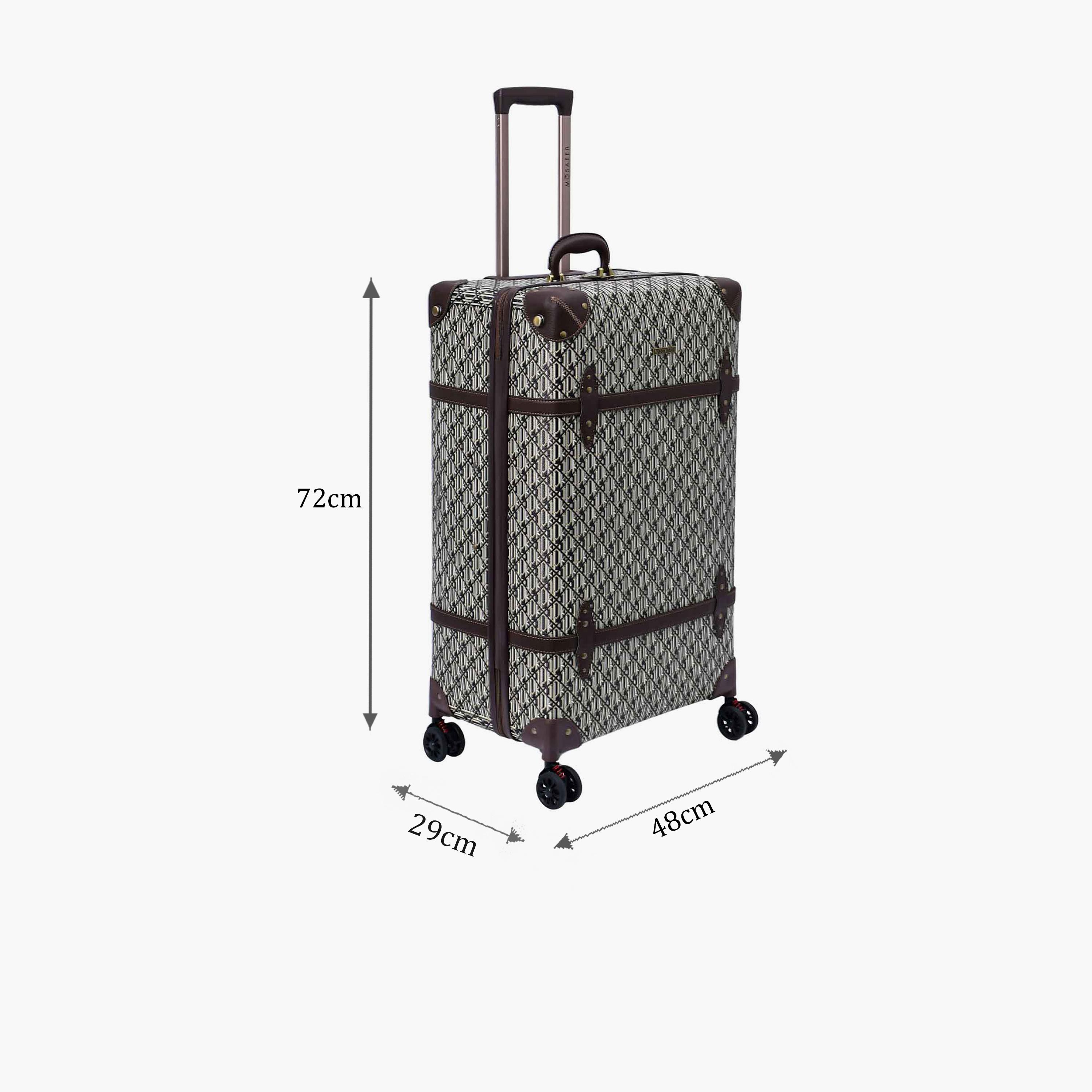 Mosafer New Vintage 72 CM Large Check-in Plastic Hard Sided 4-Wheeler Spinner Trolley Bag with TSA Lock-travel-luggagesandbags-luggage-image-2
