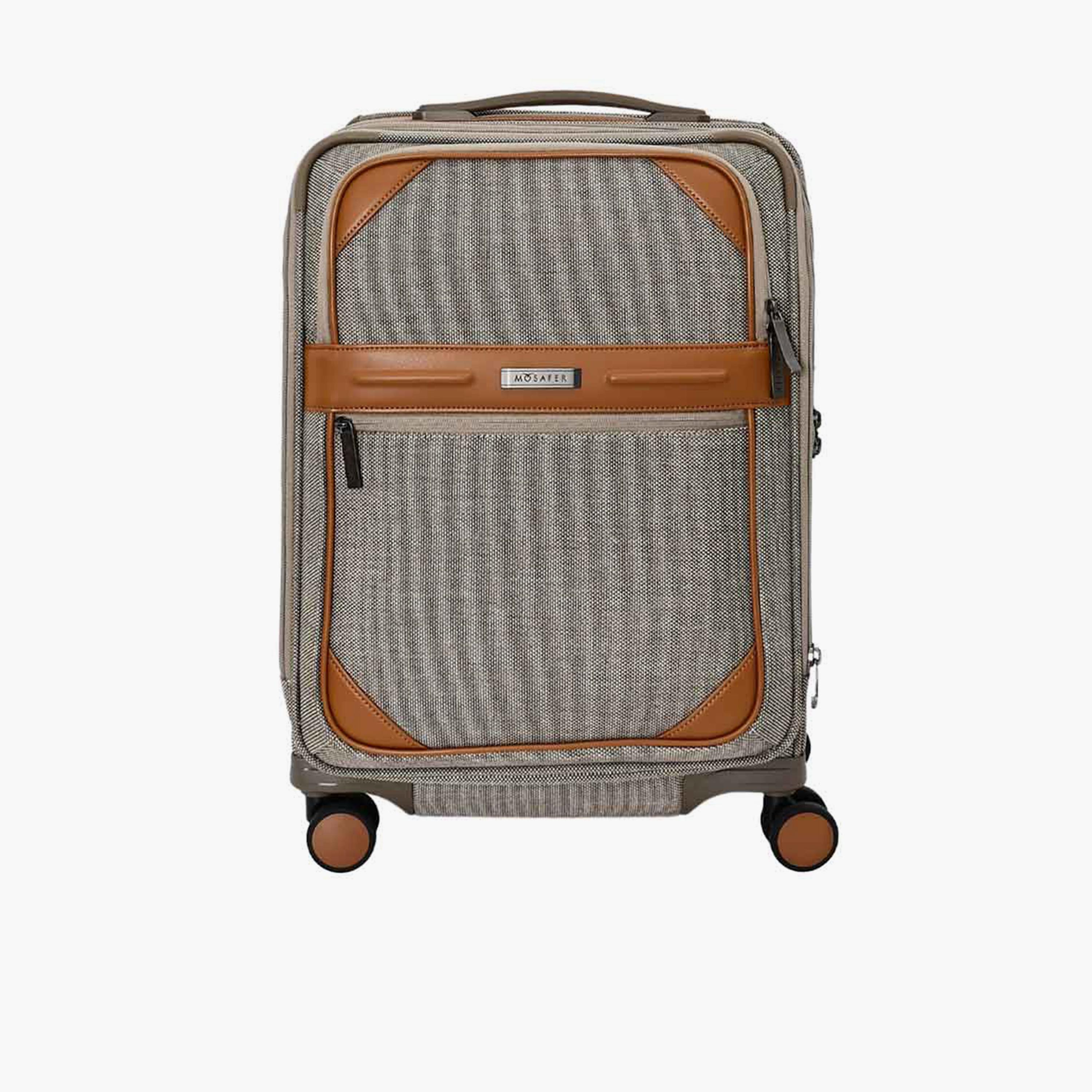 Mosafer Elegant 56 CM Small Cabin Polyester Soft Sided 4-Wheeler Spinner Trolley Bag with TSA Lock-travel-luggagesandbags-luggage-image-10