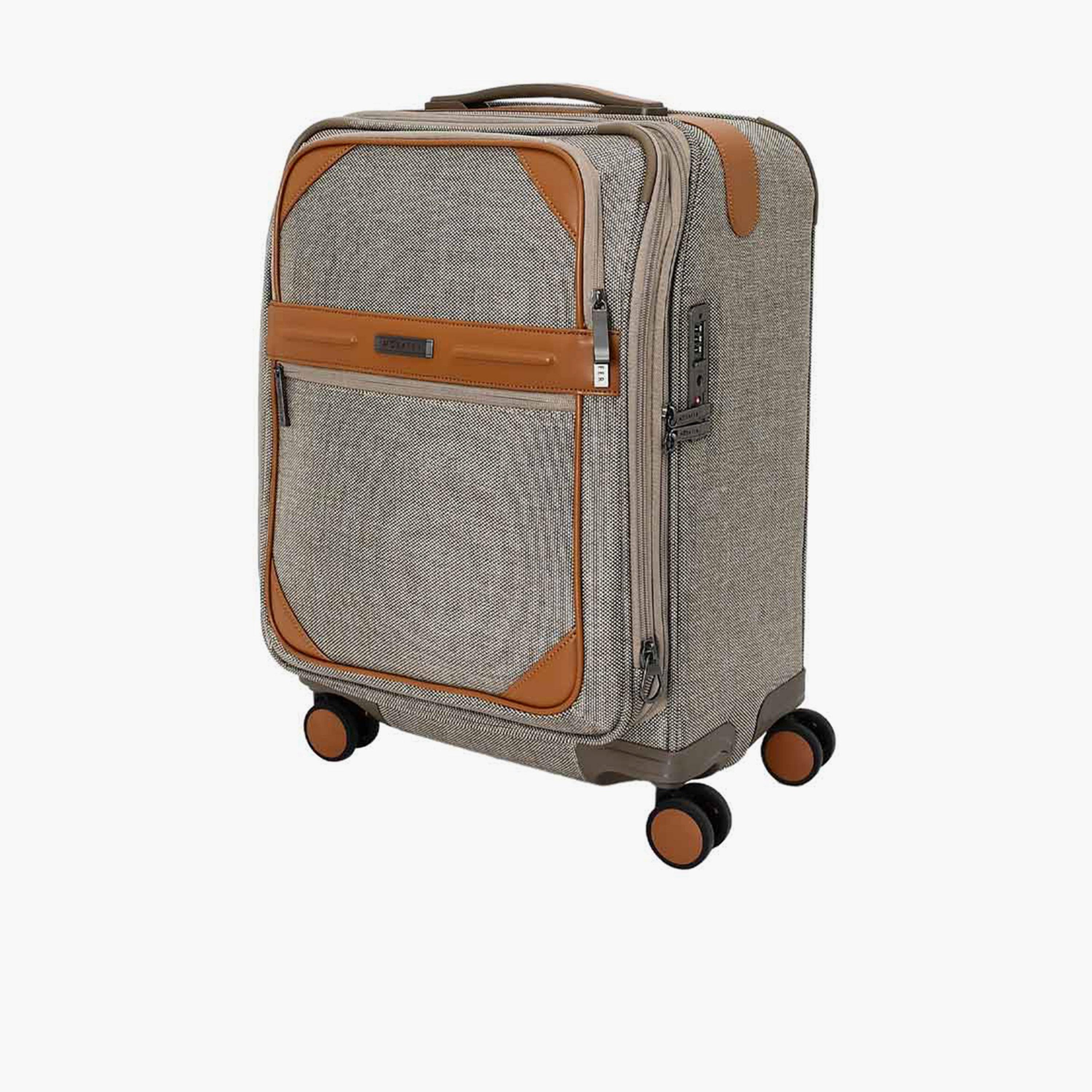 Mosafer Elegant 56 CM Small Cabin Polyester Soft Sided 4-Wheeler Spinner Trolley Bag with TSA Lock-travel-luggagesandbags-luggage-image-12