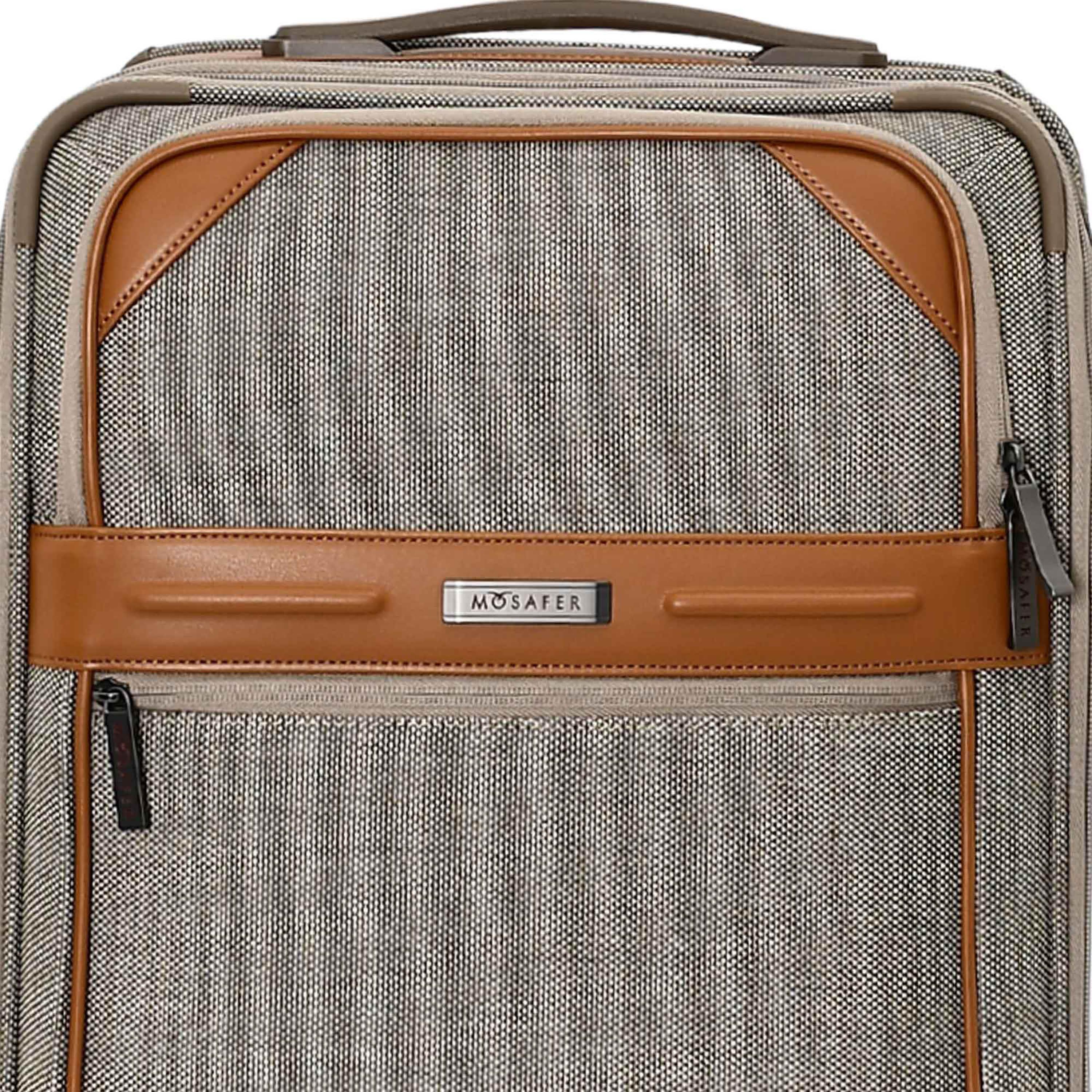 Mosafer Elegant 56 CM Small Cabin Polyester Soft Sided 4-Wheeler Spinner Trolley Bag with TSA Lock-travel-luggagesandbags-luggage-image-15