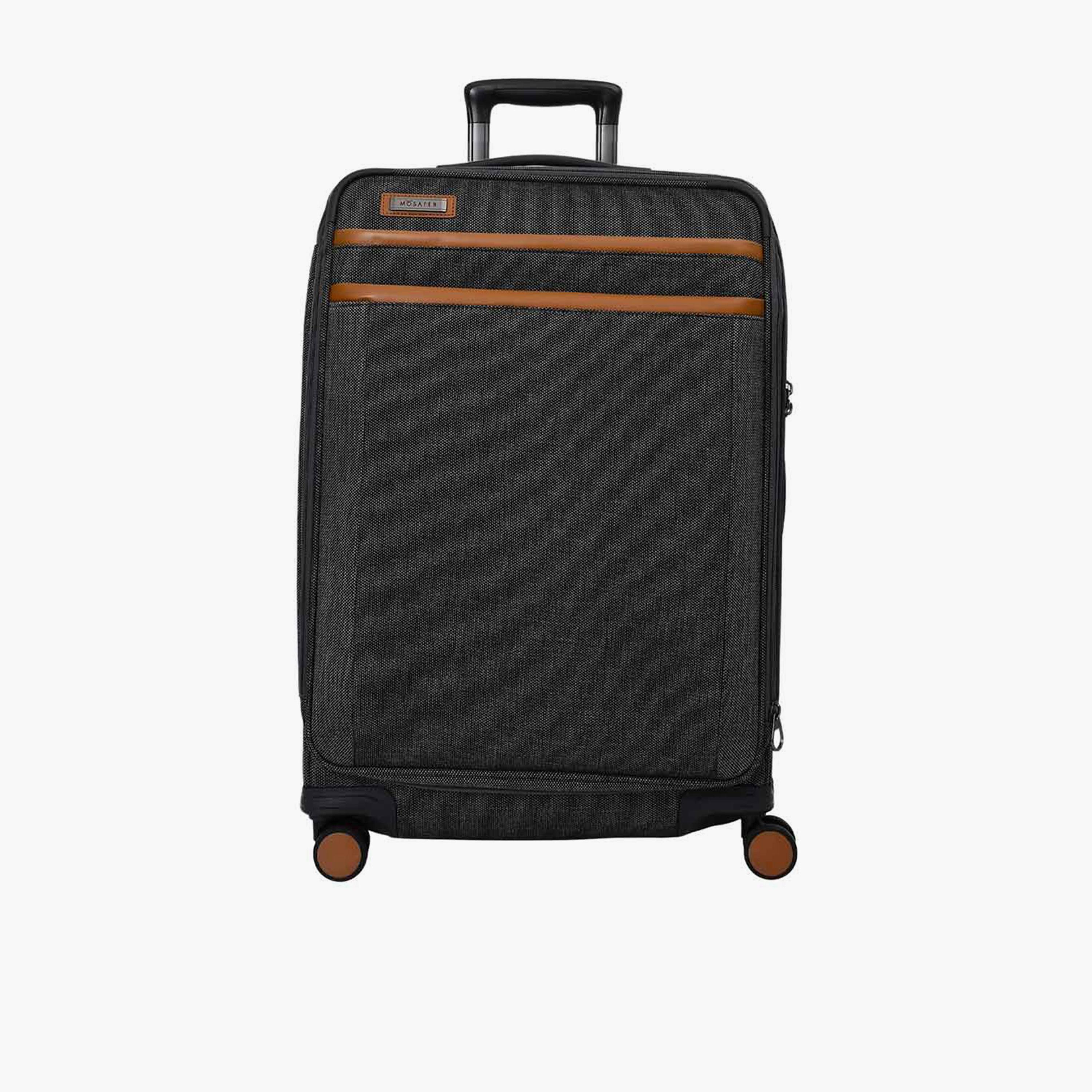 Mosafer Legacy 69 CM Medium Check-in Polyester Soft Sided 4-Wheeler Spinner Trolley Bag with TSA Lock-travel-luggagesandbags-luggage-image-1