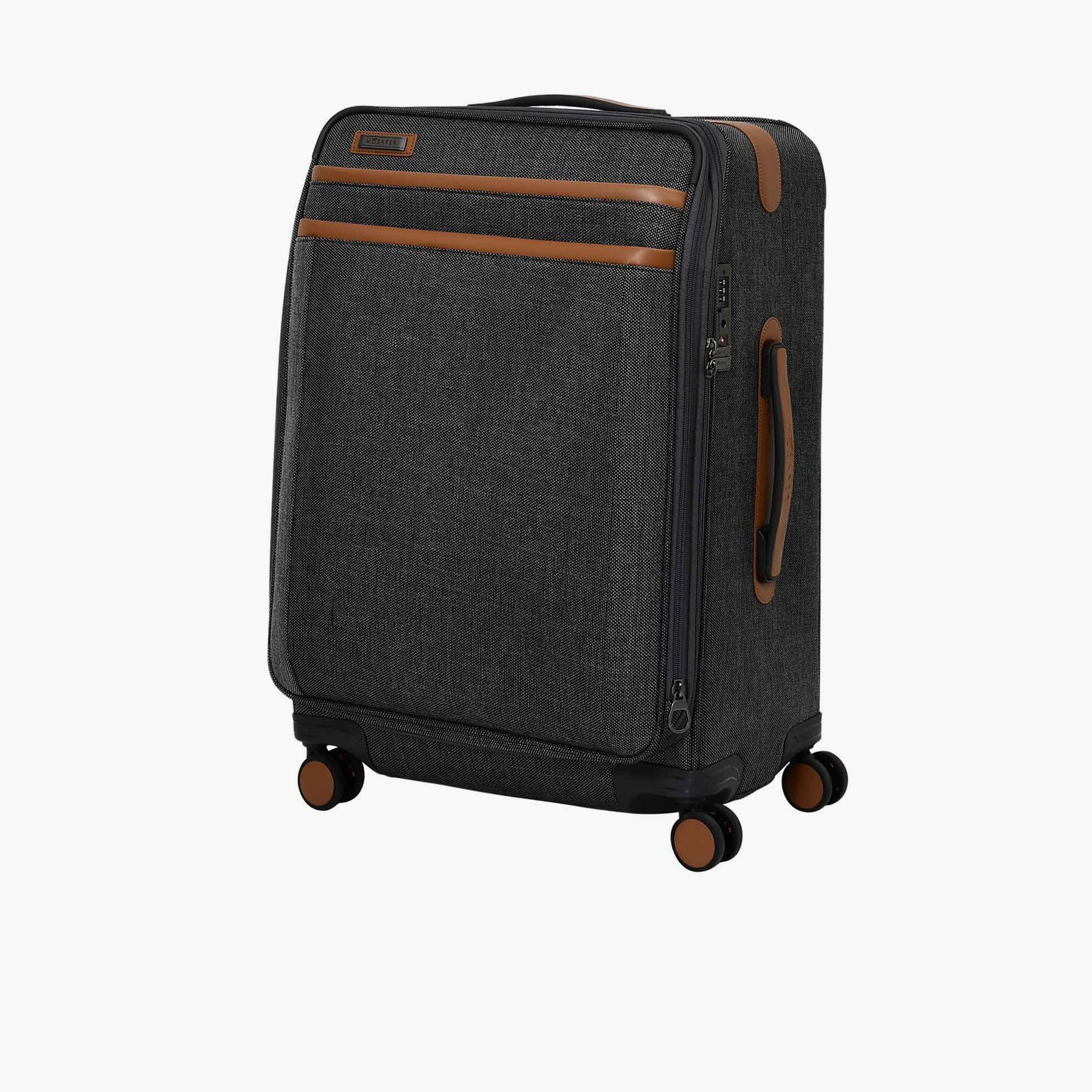 Mosafer Legacy 69 CM Medium Check-in Polyester Soft Sided 4-Wheeler Spinner Trolley Bag with TSA Lock-travel-luggagesandbags-luggage-image-12