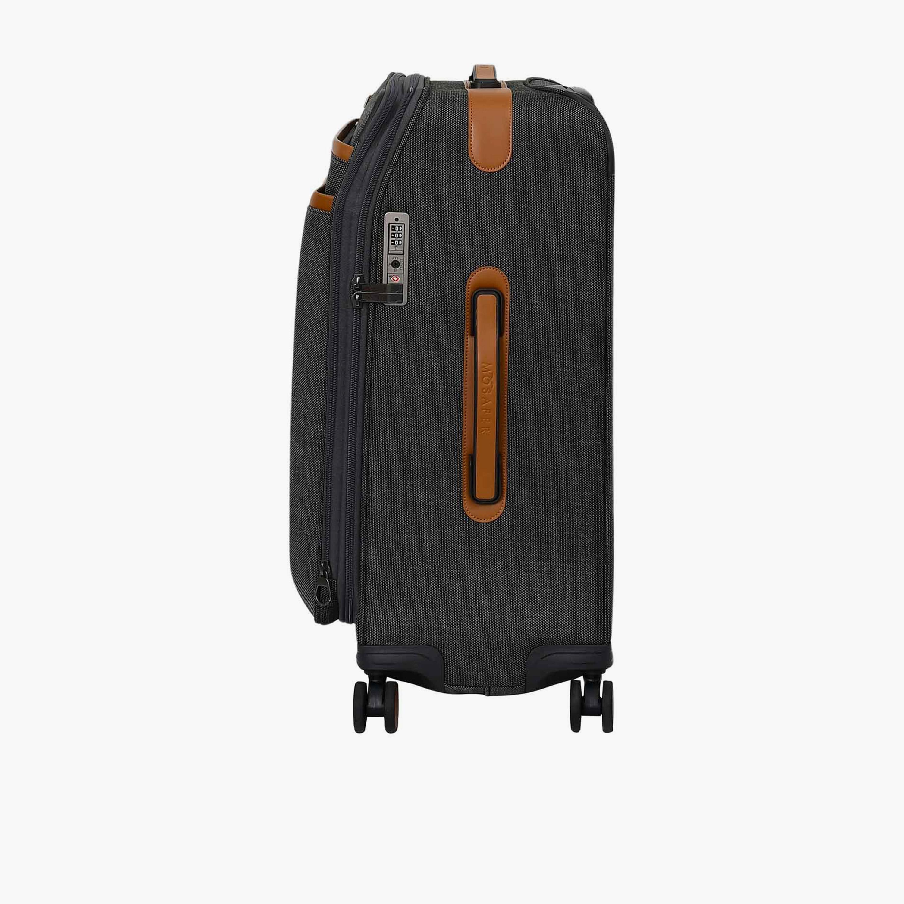 Mosafer Legacy 69 CM Medium Check-in Polyester Soft Sided 4-Wheeler Spinner Trolley Bag with TSA Lock-travel-luggagesandbags-luggage-image-8