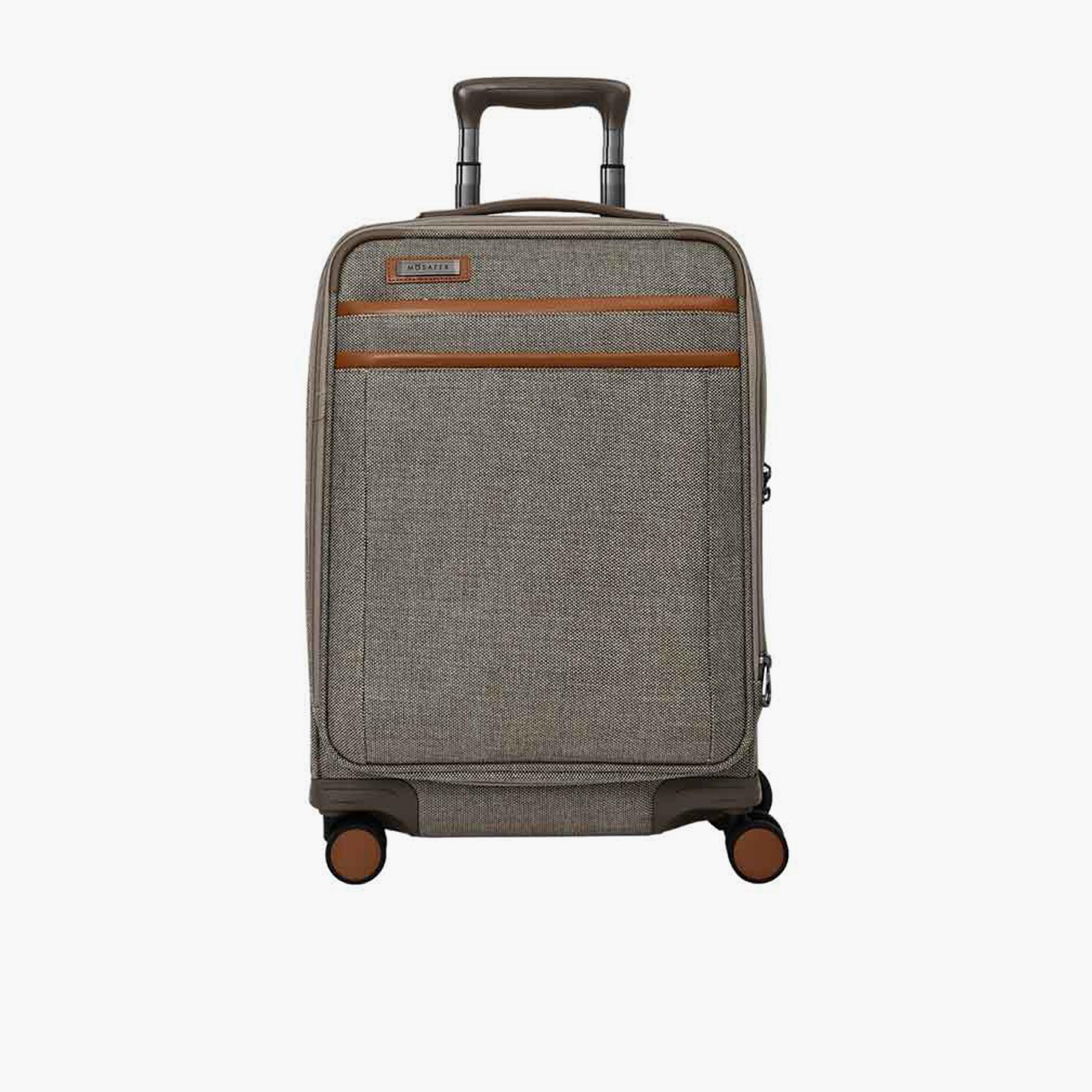 Mosafer Legacy 56 CM Small Cabin Polyester Soft Sided 4-Wheeler Spinner Trolley Bag with TSA Lock-travel-luggagesandbags-luggage-image-1