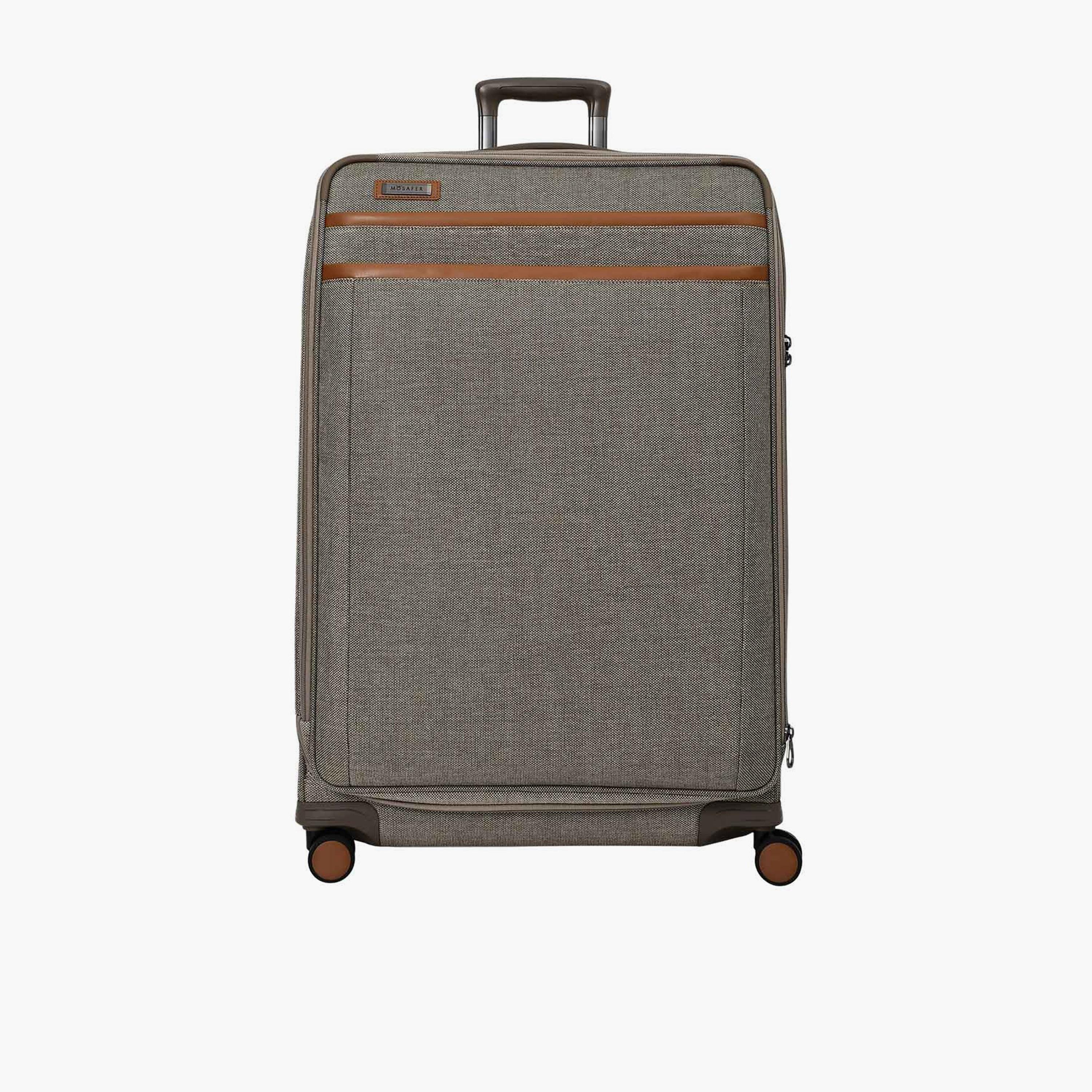 Mosafer Legacy 80 CM Large Check-in Polyester Soft Sided 4-Wheeler Spinner Trolley Bag with TSA Lock-travel-luggagesandbags-luggage-image-1