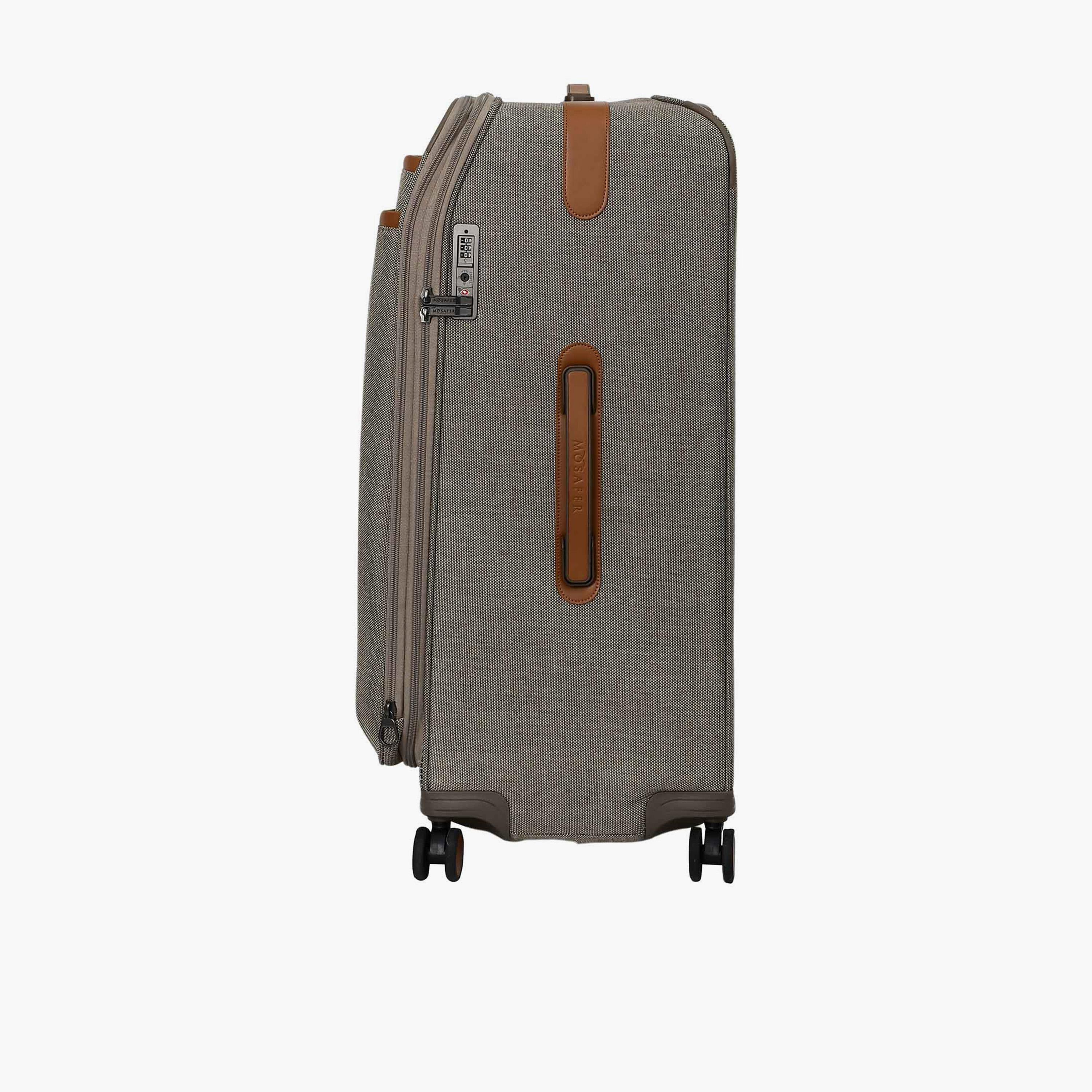 Mosafer Legacy 80 CM Large Check-in Polyester Soft Sided 4-Wheeler Spinner Trolley Bag with TSA Lock-travel-luggagesandbags-luggage-image-8