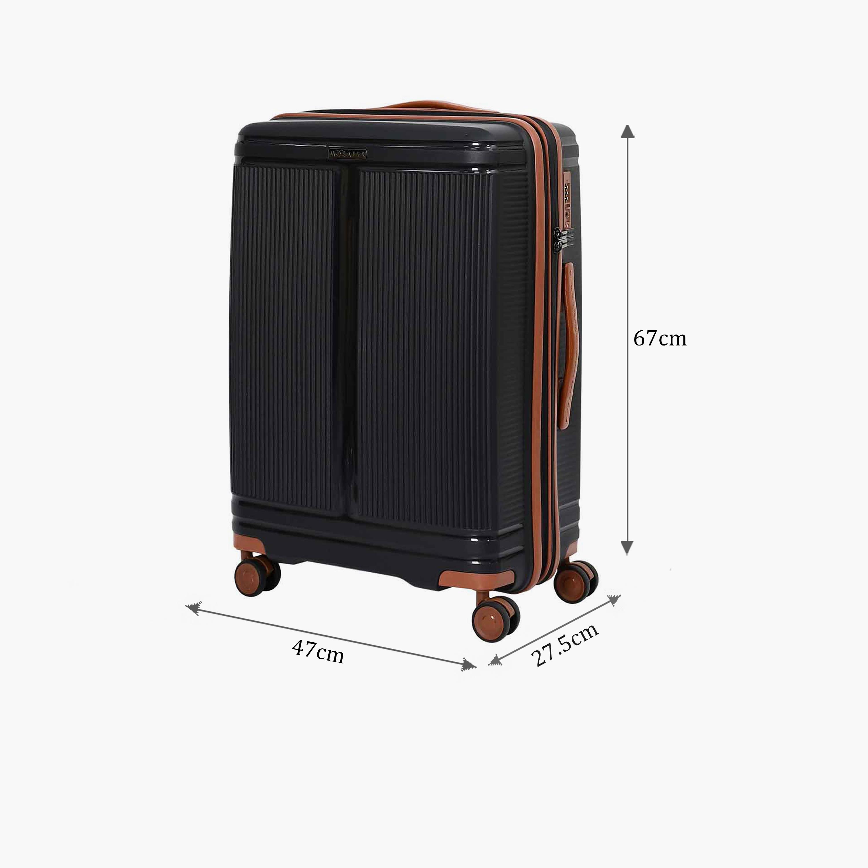 Mosafer Noble 67 CM Medium Check-in Polypropylene Hard Sided 4-Wheeler Spinner Trolley Bag with TSA Lock-travel-luggagesandbags-luggage-image-2