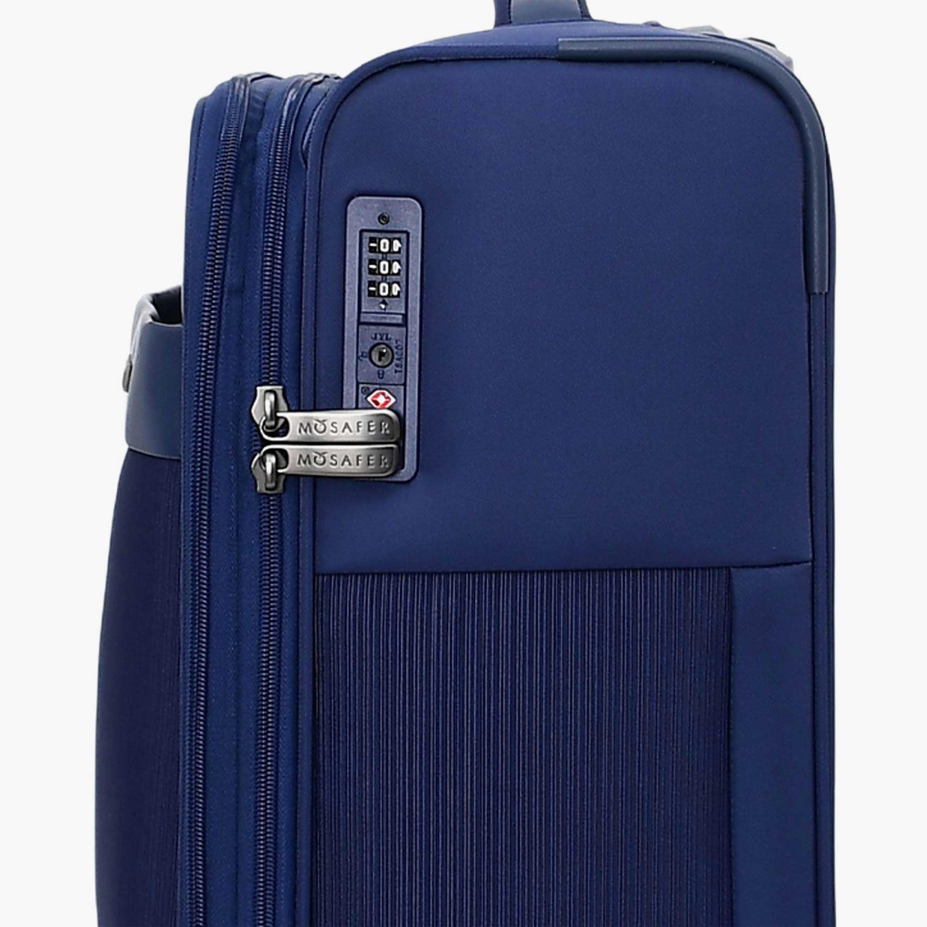 Mosafer Softlite 50 CM Small Cabin Polyester Soft Sided 4-Wheeler Spinner Trolley Bag with TSA Lock-travel-luggagesandbags-luggage-image-14