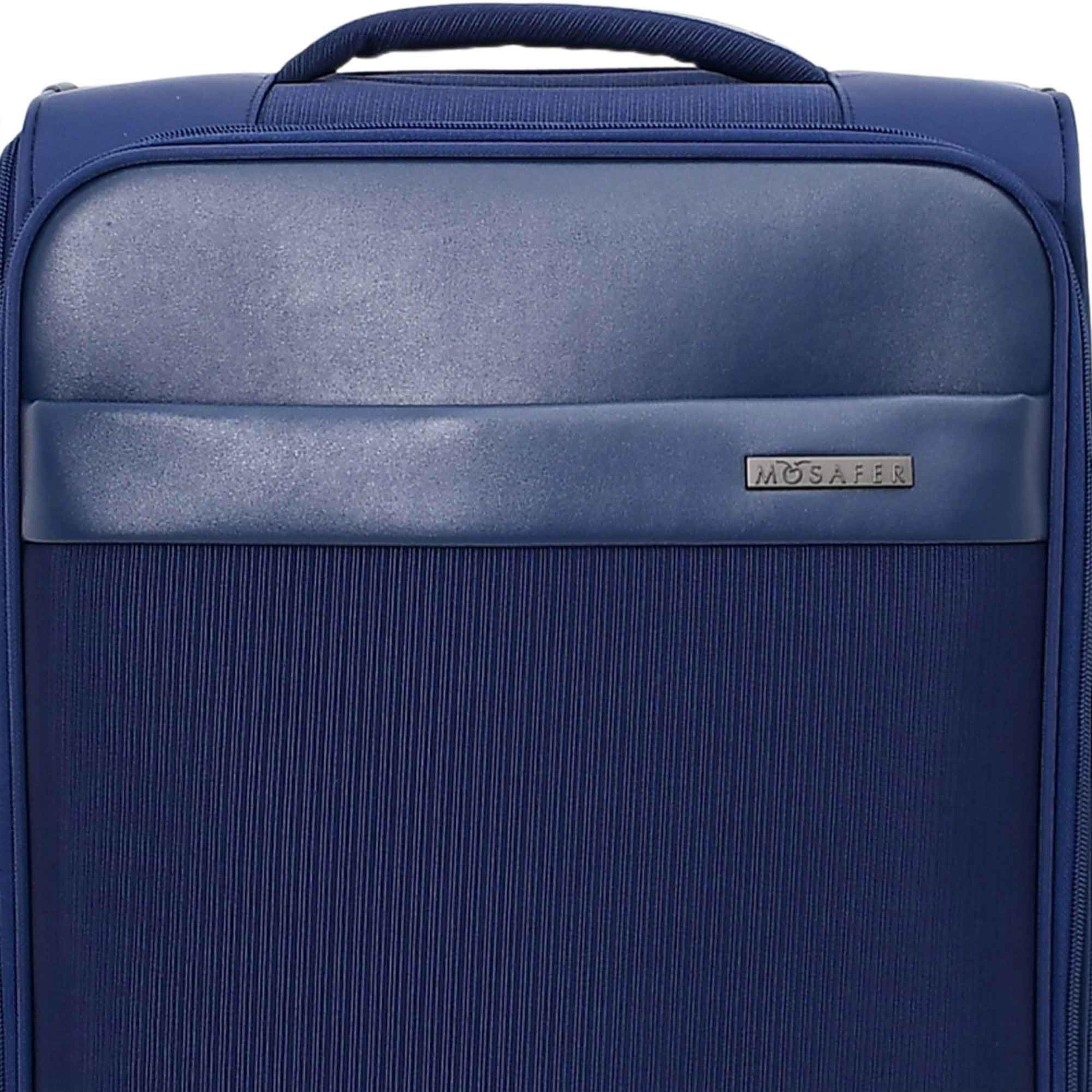 Mosafer Softlite 50 CM Small Cabin Polyester Soft Sided 4-Wheeler Spinner Trolley Bag with TSA Lock-travel-luggagesandbags-luggage-image-15