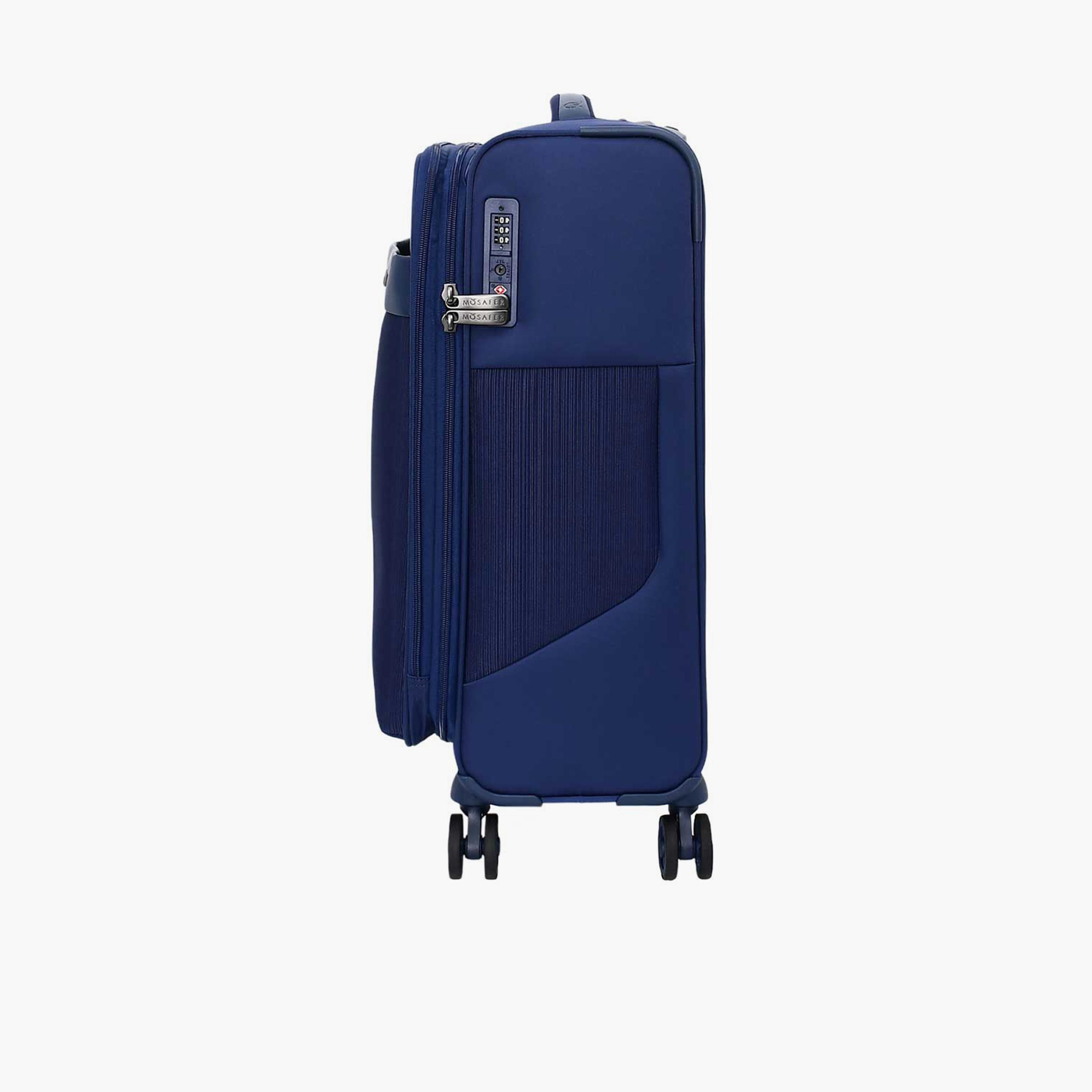 Mosafer Softlite 50 CM Small Cabin Polyester Soft Sided 4-Wheeler Spinner Trolley Bag with TSA Lock-travel-luggagesandbags-luggage-image-7