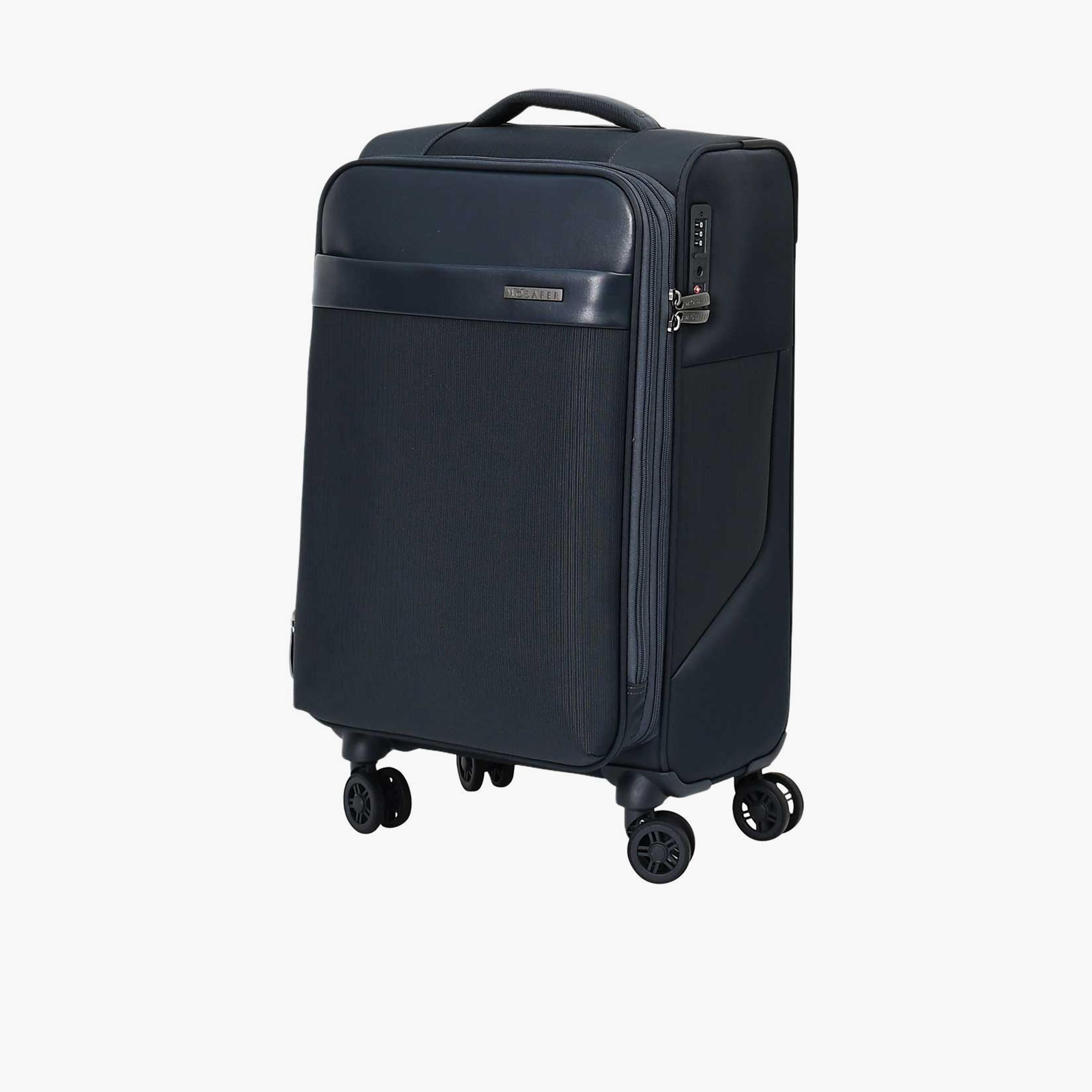 Mosafer Softlite 50 CM Small Cabin Polyester Soft Sided 4-Wheeler Spinner Trolley Bag with TSA Lock-travel-luggagesandbags-luggage-image-12