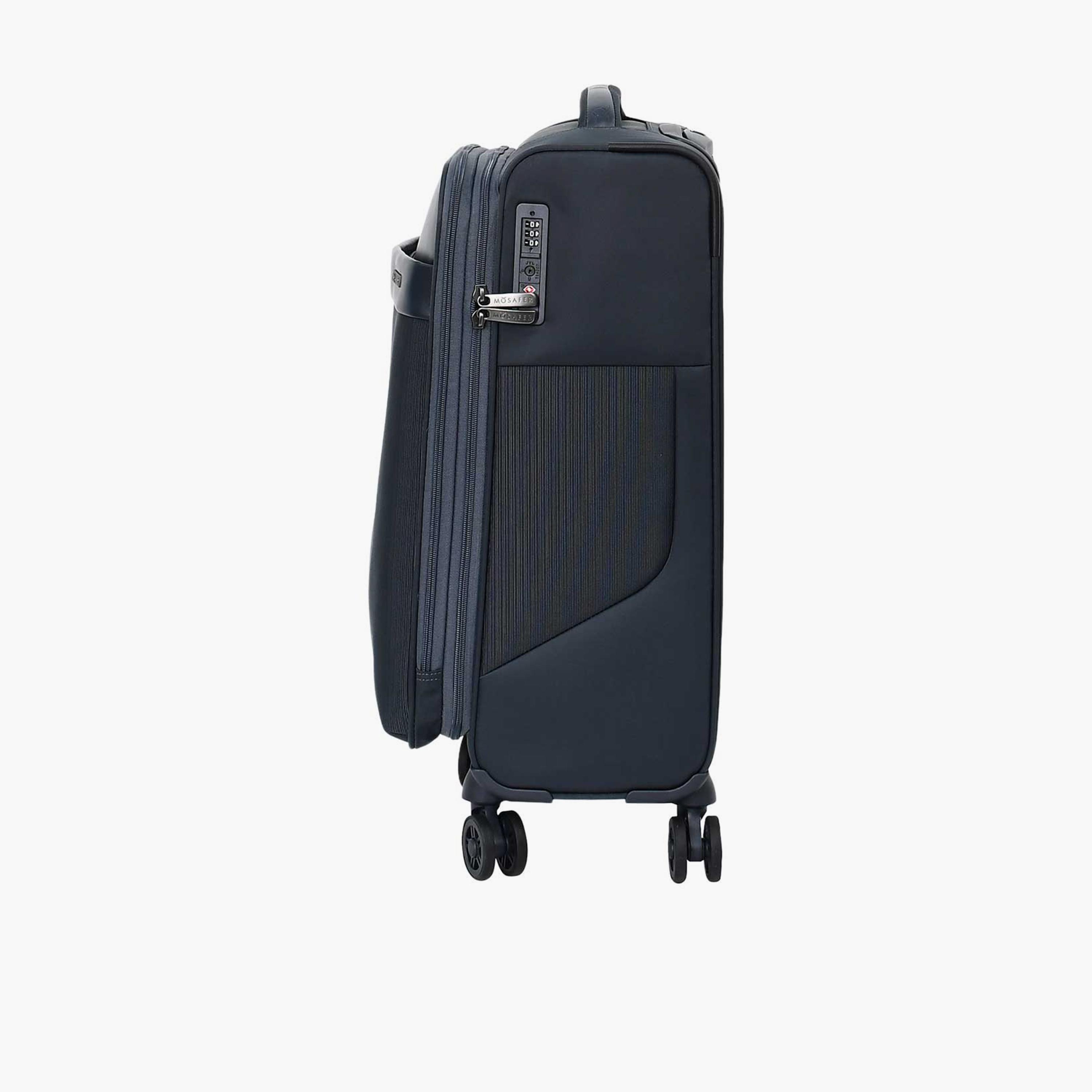 Mosafer Softlite 50 CM Small Cabin Polyester Soft Sided 4-Wheeler Spinner Trolley Bag with TSA Lock-travel-luggagesandbags-luggage-image-8