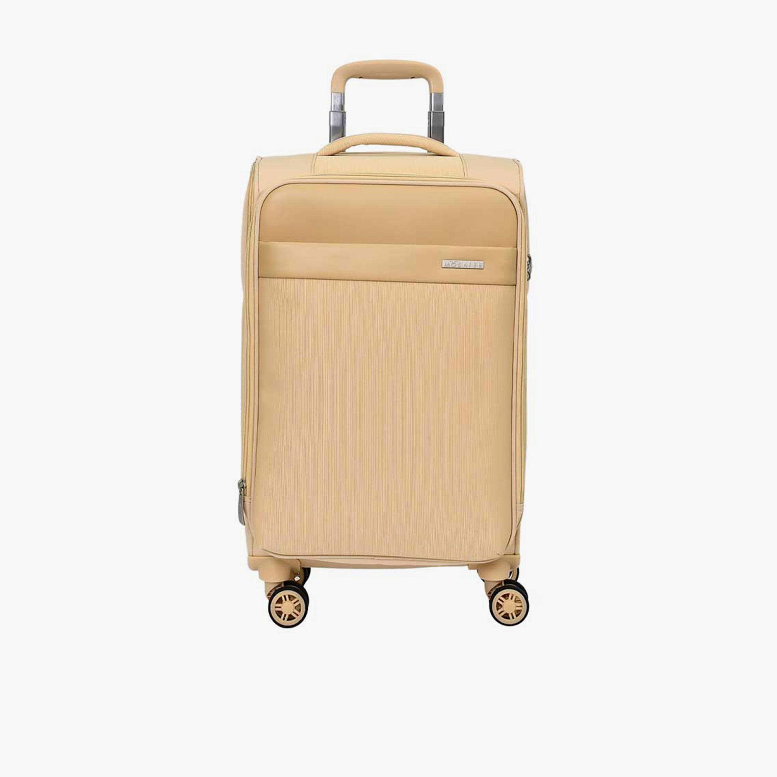 Mosafer Softlite 50 CM Small Cabin Polyester Soft Sided 4-Wheeler Spinner Trolley Bag with TSA Lock-travel-luggagesandbags-luggage-image-1