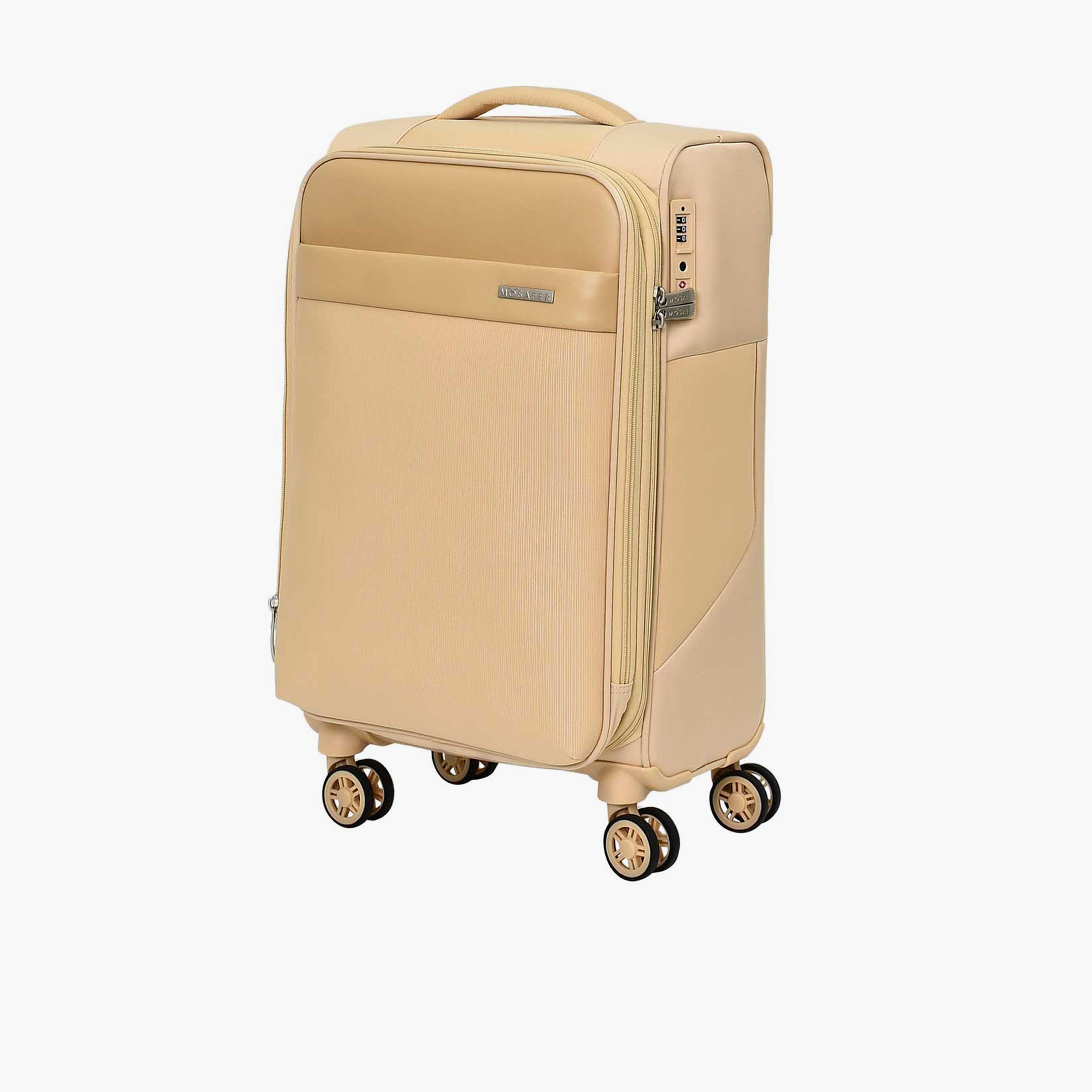 Mosafer Softlite 50 CM Small Cabin Polyester Soft Sided 4-Wheeler Spinner Trolley Bag with TSA Lock-travel-luggagesandbags-luggage-image-11