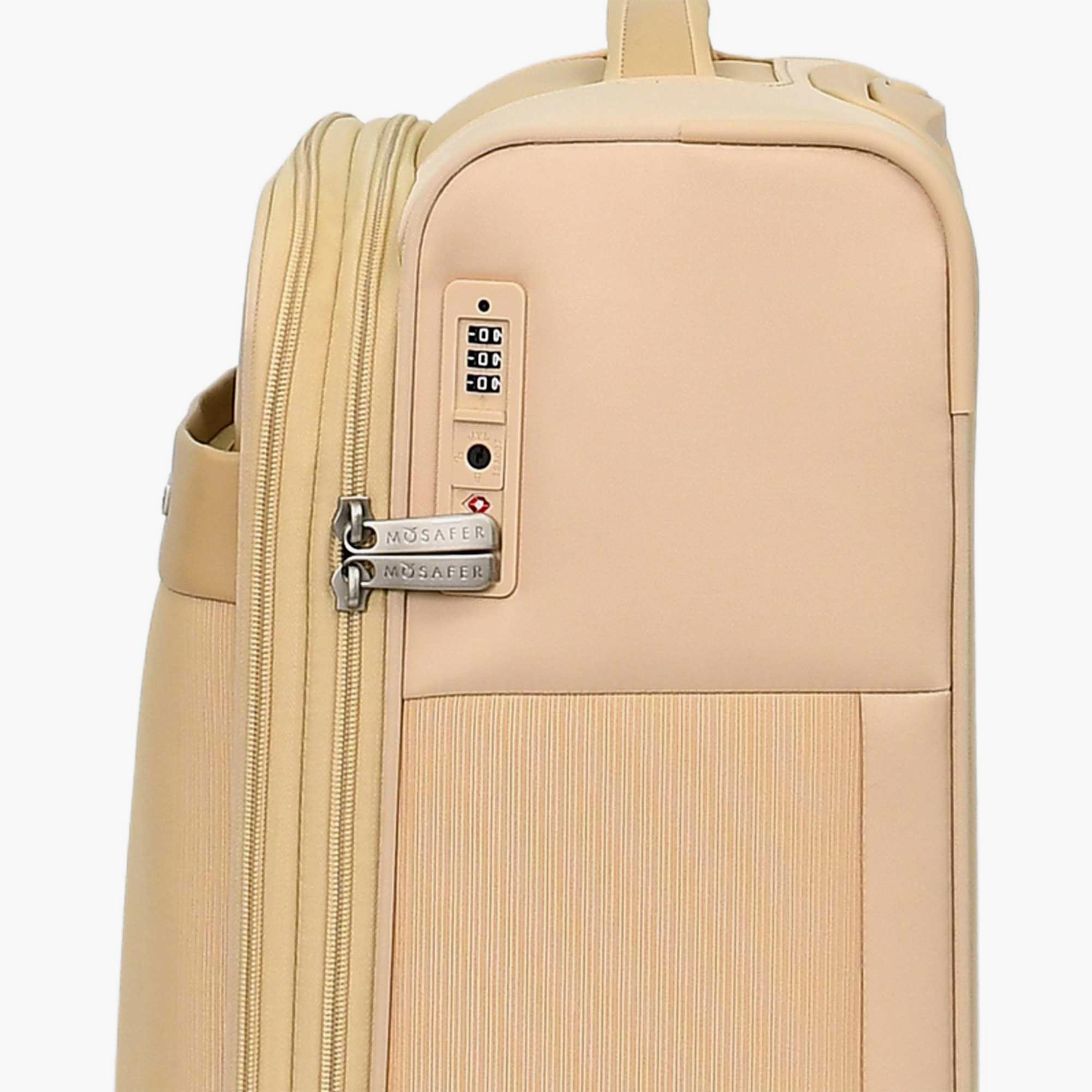 Mosafer Softlite 50 CM Small Cabin Polyester Soft Sided 4-Wheeler Spinner Trolley Bag with TSA Lock-travel-luggagesandbags-luggage-image-15