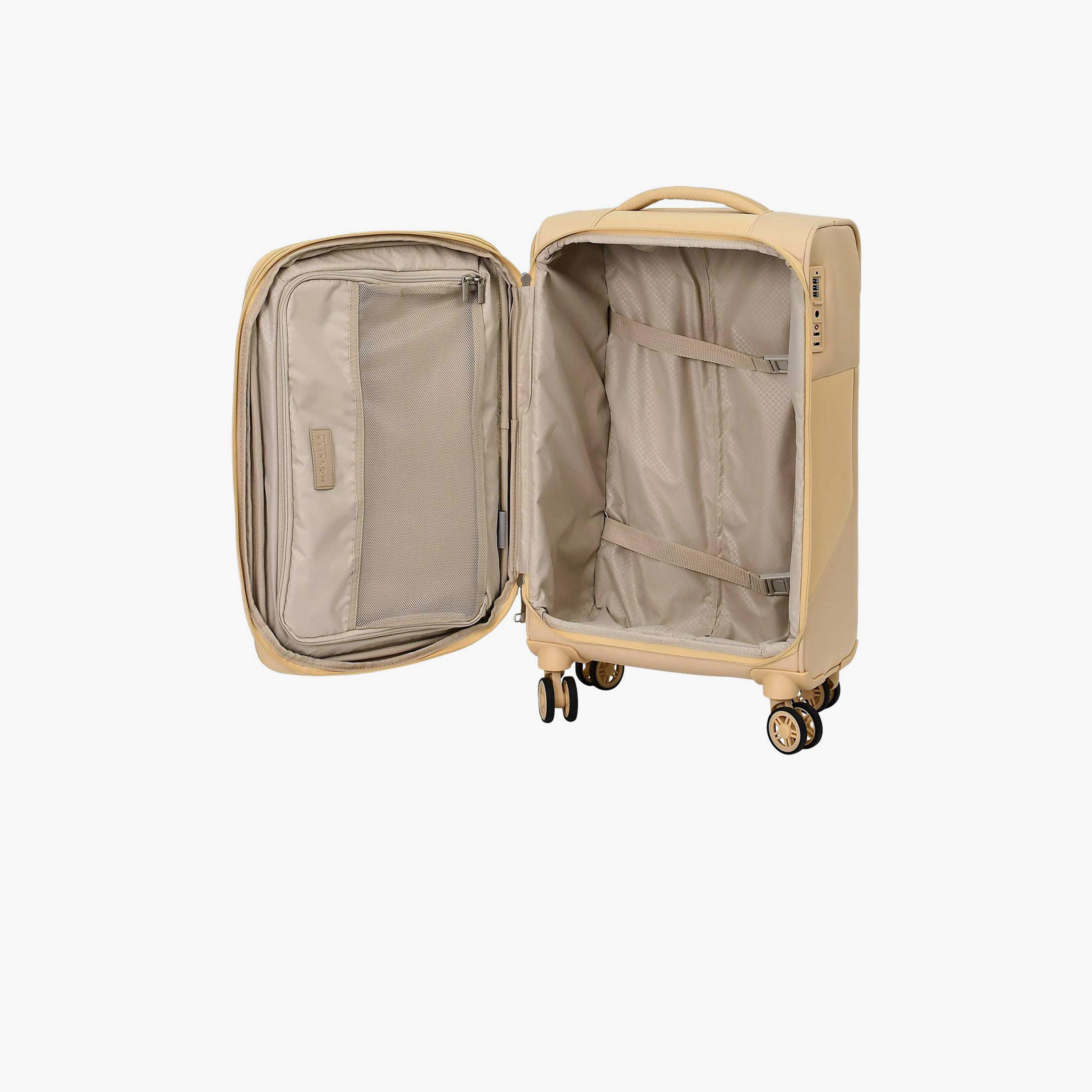 Mosafer Softlite 50 CM Small Cabin Polyester Soft Sided 4-Wheeler Spinner Trolley Bag with TSA Lock-travel-luggagesandbags-luggage-image-6