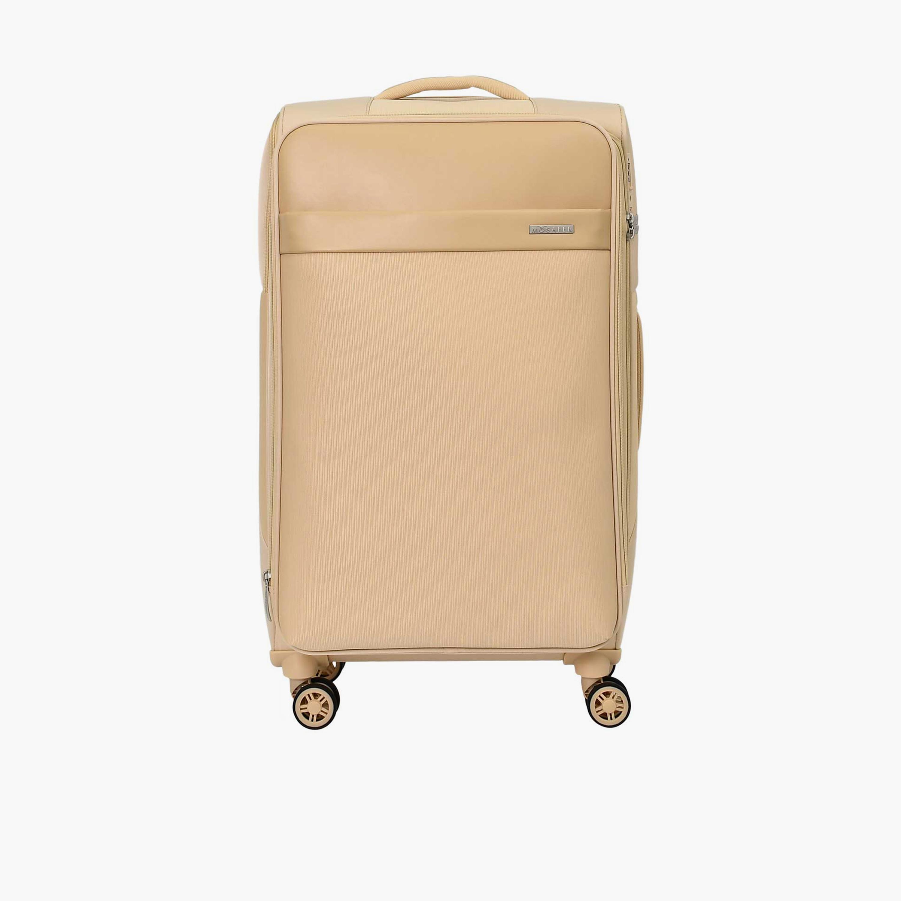 Mosafer Softlite 63 CM Medium Check-in Polyester Soft Sided 4-Wheeler Spinner Trolley Bag with TSA Lock-travel-luggagesandbags-luggage-image-10