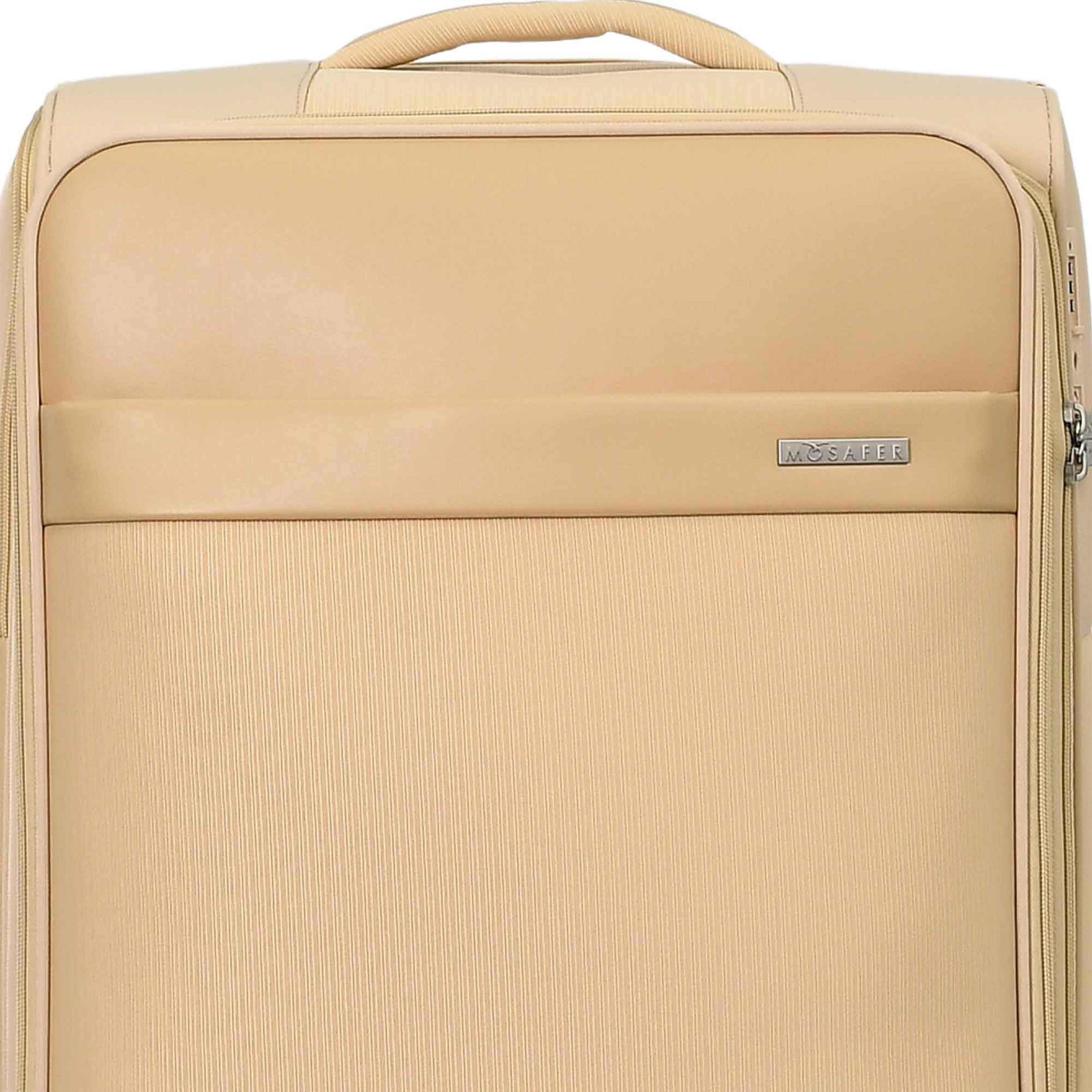 Mosafer Softlite 63 CM Medium Check-in Polyester Soft Sided 4-Wheeler Spinner Trolley Bag with TSA Lock-travel-luggagesandbags-luggage-image-15