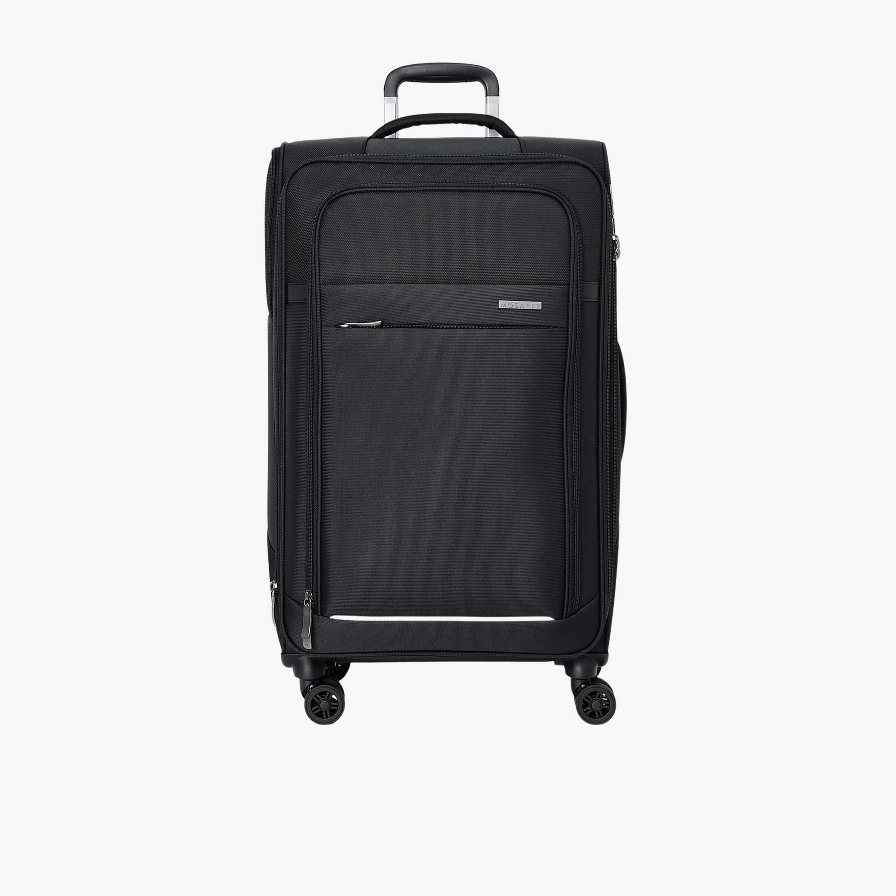 Mosafer Desire II 63 CM Medium Check-in Polyester Soft Sided 4-Wheeler Spinner Trolley Bag with TSA Lock-travel-luggagesandbags-luggage-image-1