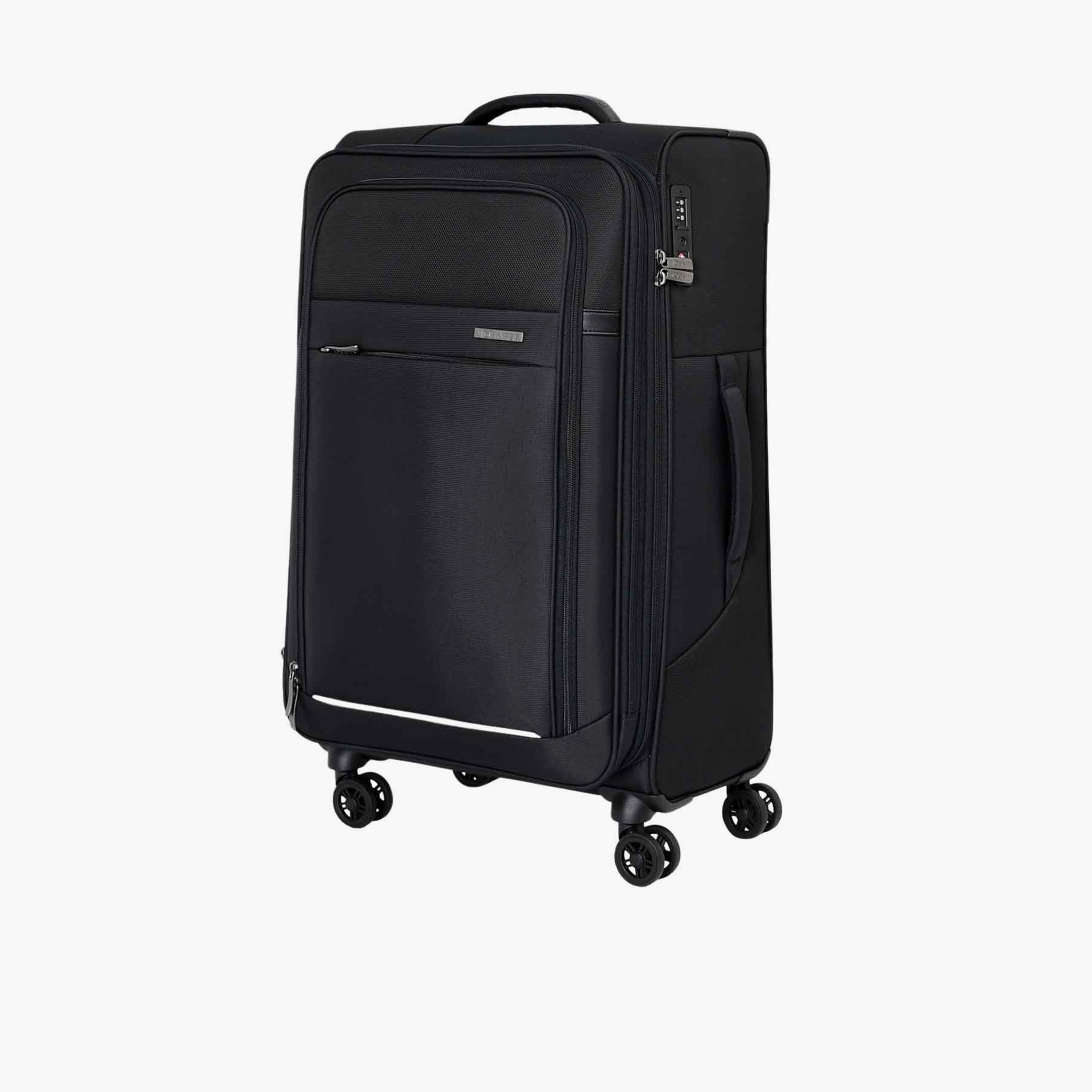 Mosafer Desire II 63 CM Medium Check-in Polyester Soft Sided 4-Wheeler Spinner Trolley Bag with TSA Lock-travel-luggagesandbags-luggage-image-12