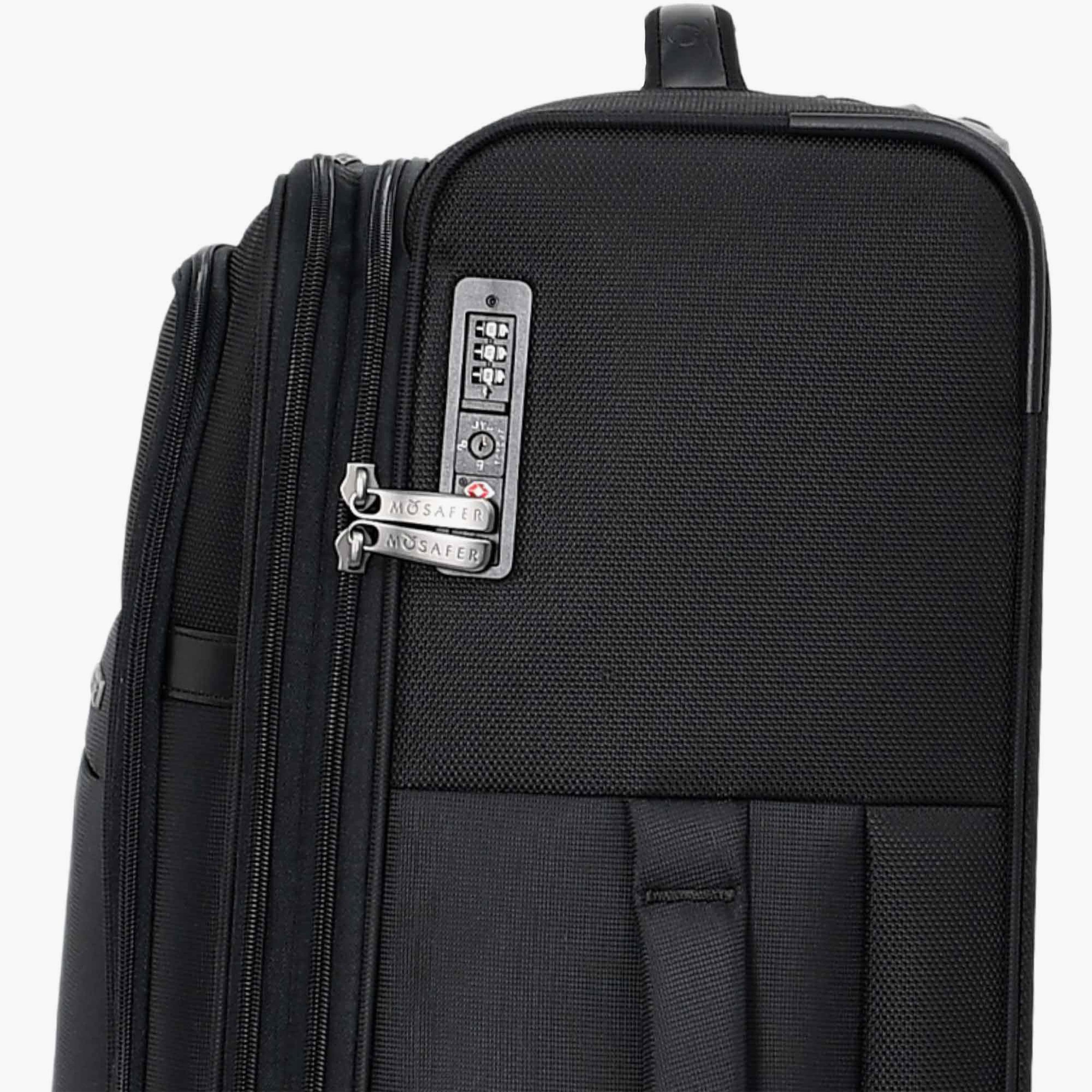 Mosafer Desire II 63 CM Medium Check-in Polyester Soft Sided 4-Wheeler Spinner Trolley Bag with TSA Lock-travel-luggagesandbags-luggage-image-14