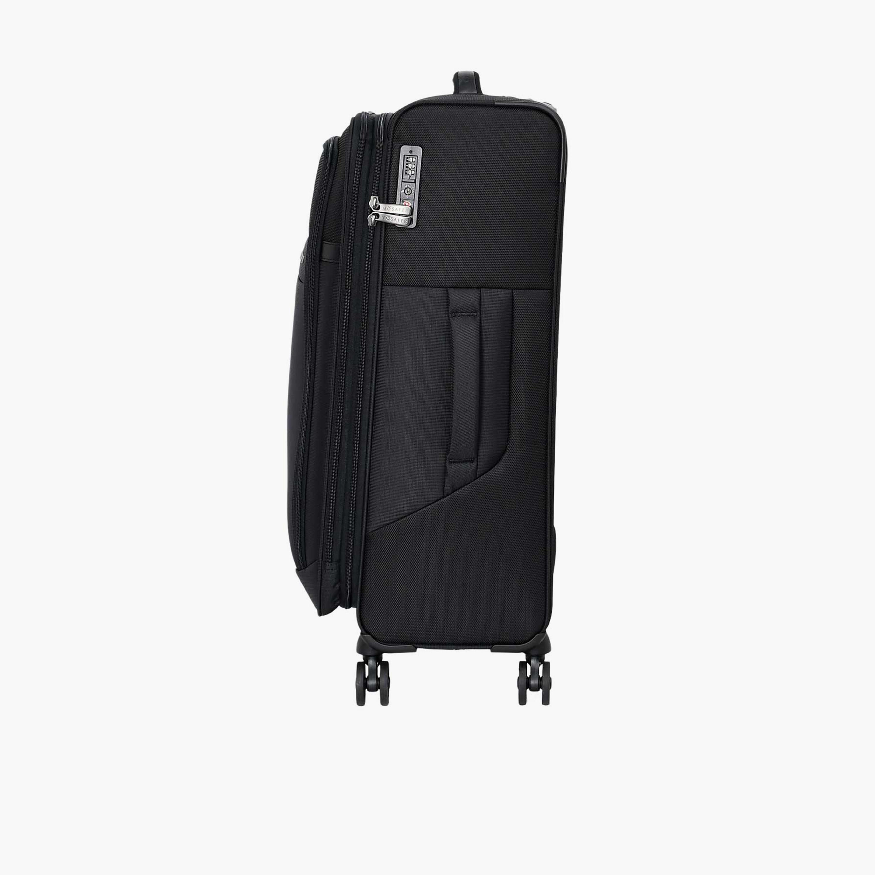 Mosafer Desire II 63 CM Medium Check-in Polyester Soft Sided 4-Wheeler Spinner Trolley Bag with TSA Lock-travel-luggagesandbags-luggage-image-8