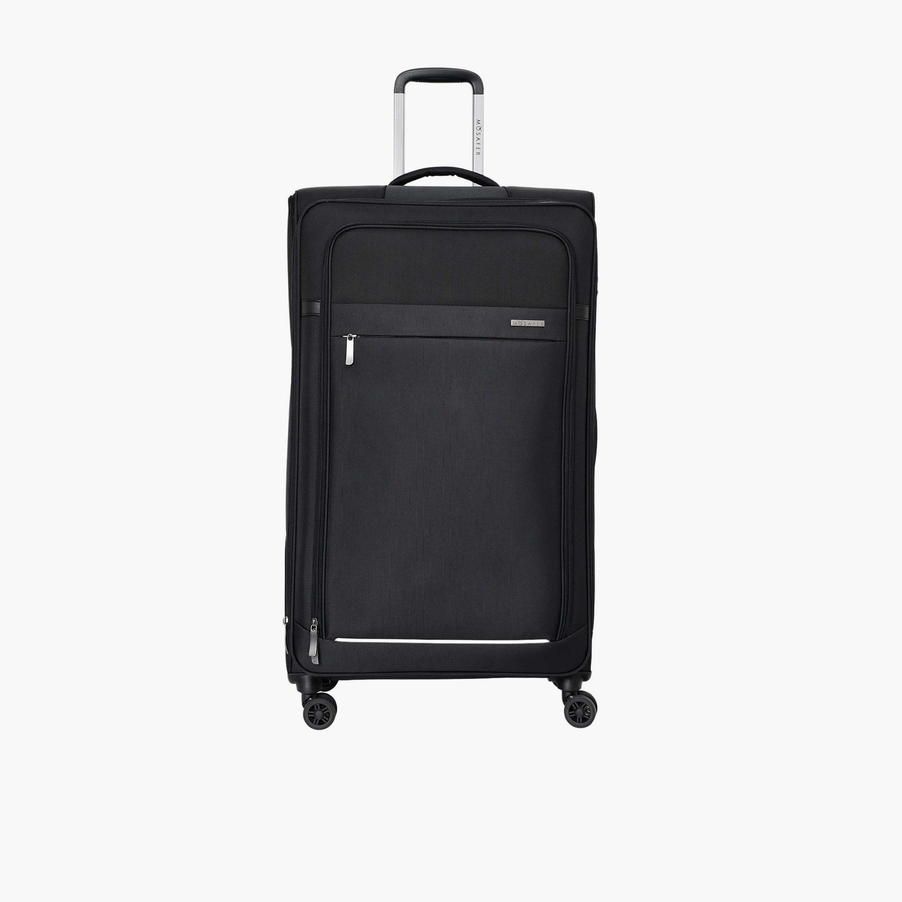 Mosafer Desire II 76 CM Large Check-in Polyester Soft Sided 4-Wheeler Spinner Trolley Bag with TSA Lock-travel-luggagesandbags-luggage-image-1
