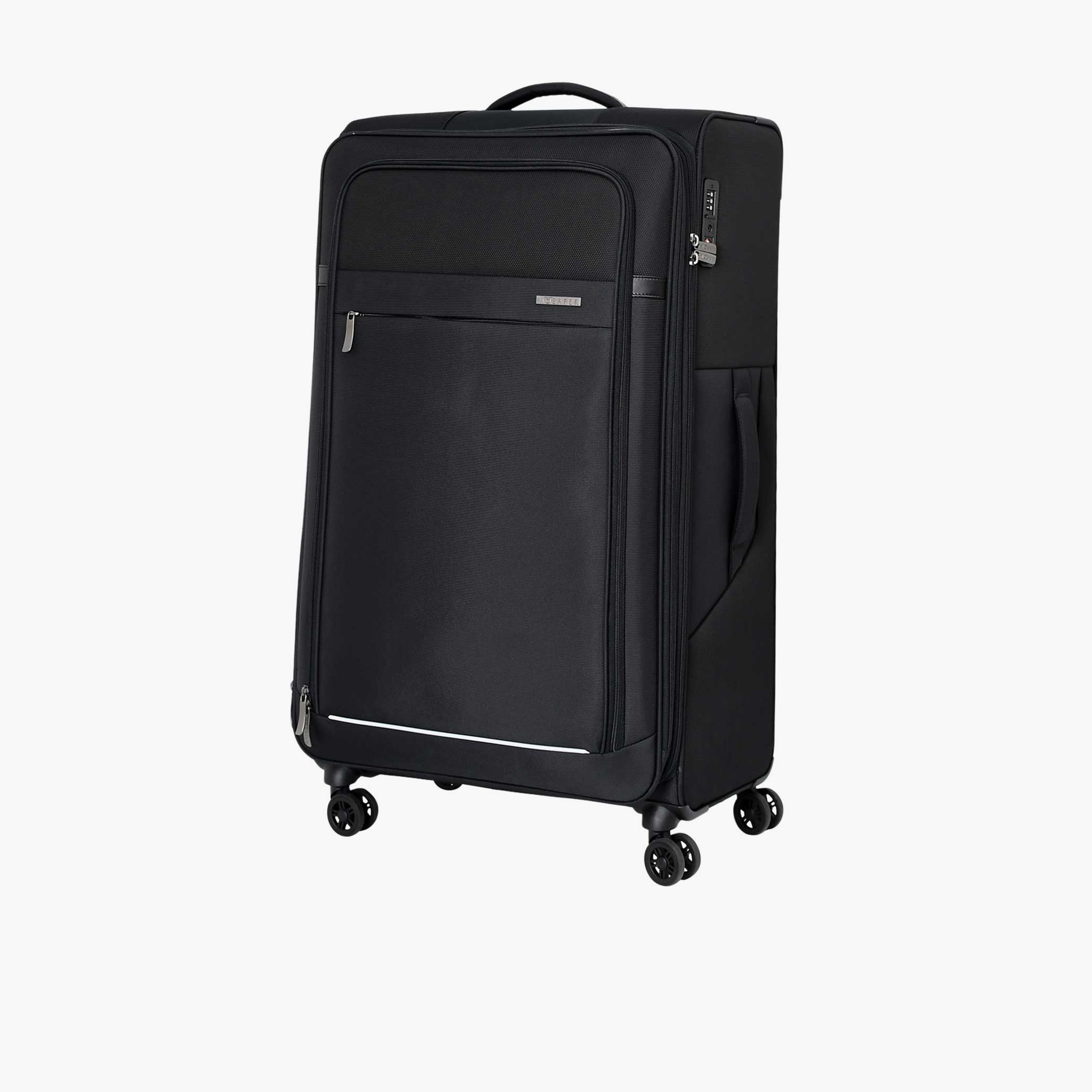 Mosafer Desire II 76 CM Large Check-in Polyester Soft Sided 4-Wheeler Spinner Trolley Bag with TSA Lock-travel-luggagesandbags-luggage-image-12