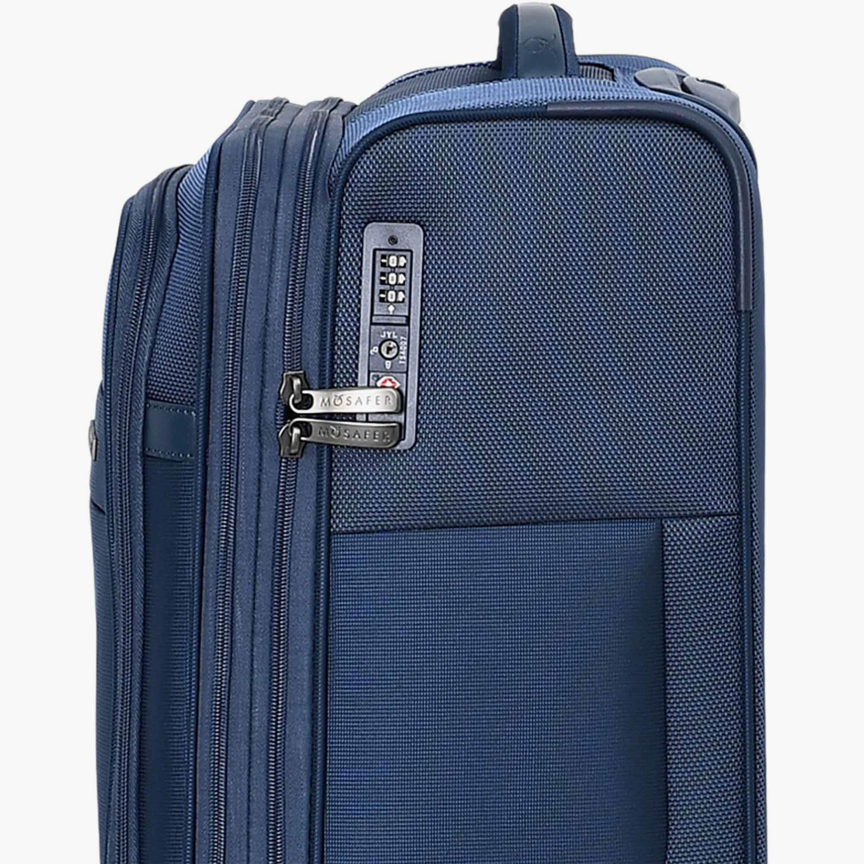 Mosafer Desire II 50 CM Small Cabin Polyester Soft Sided 4-Wheeler Spinner Trolley Bag with TSA Lock-travel-luggagesandbags-luggage-image-13
