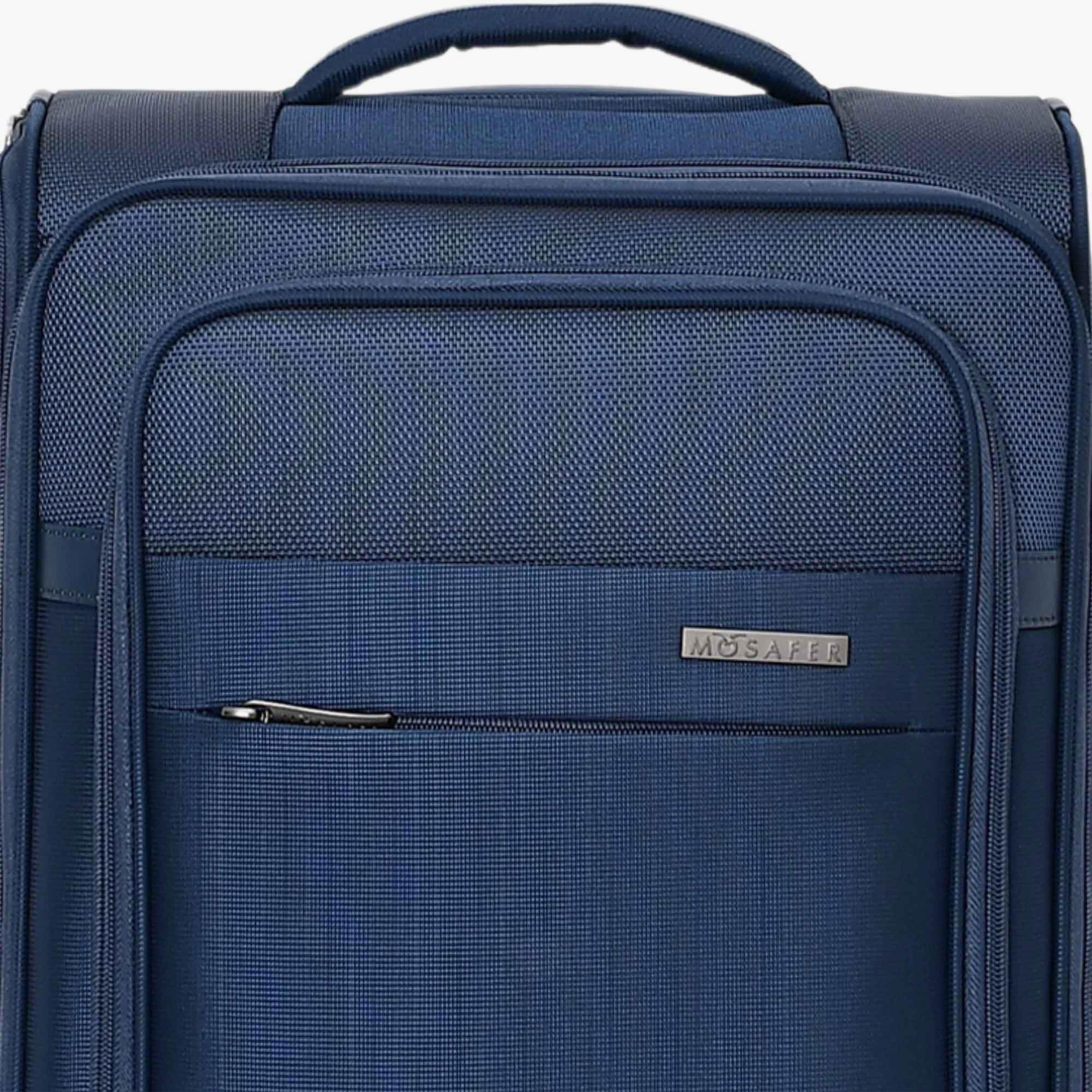Mosafer Desire II 50 CM Small Cabin Polyester Soft Sided 4-Wheeler Spinner Trolley Bag with TSA Lock-travel-luggagesandbags-luggage-image-14