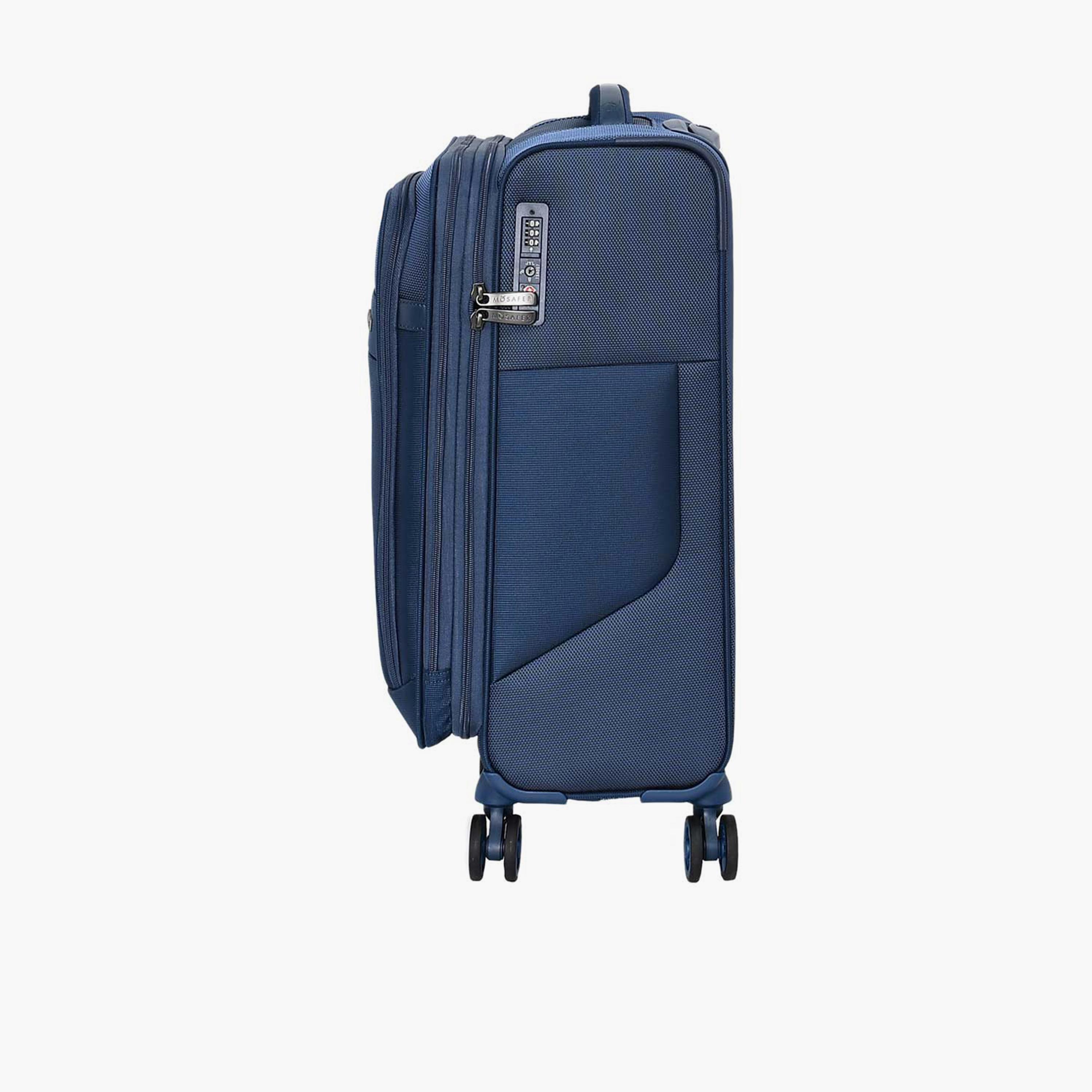 Mosafer Desire II 50 CM Small Cabin Polyester Soft Sided 4-Wheeler Spinner Trolley Bag with TSA Lock-travel-luggagesandbags-luggage-image-6
