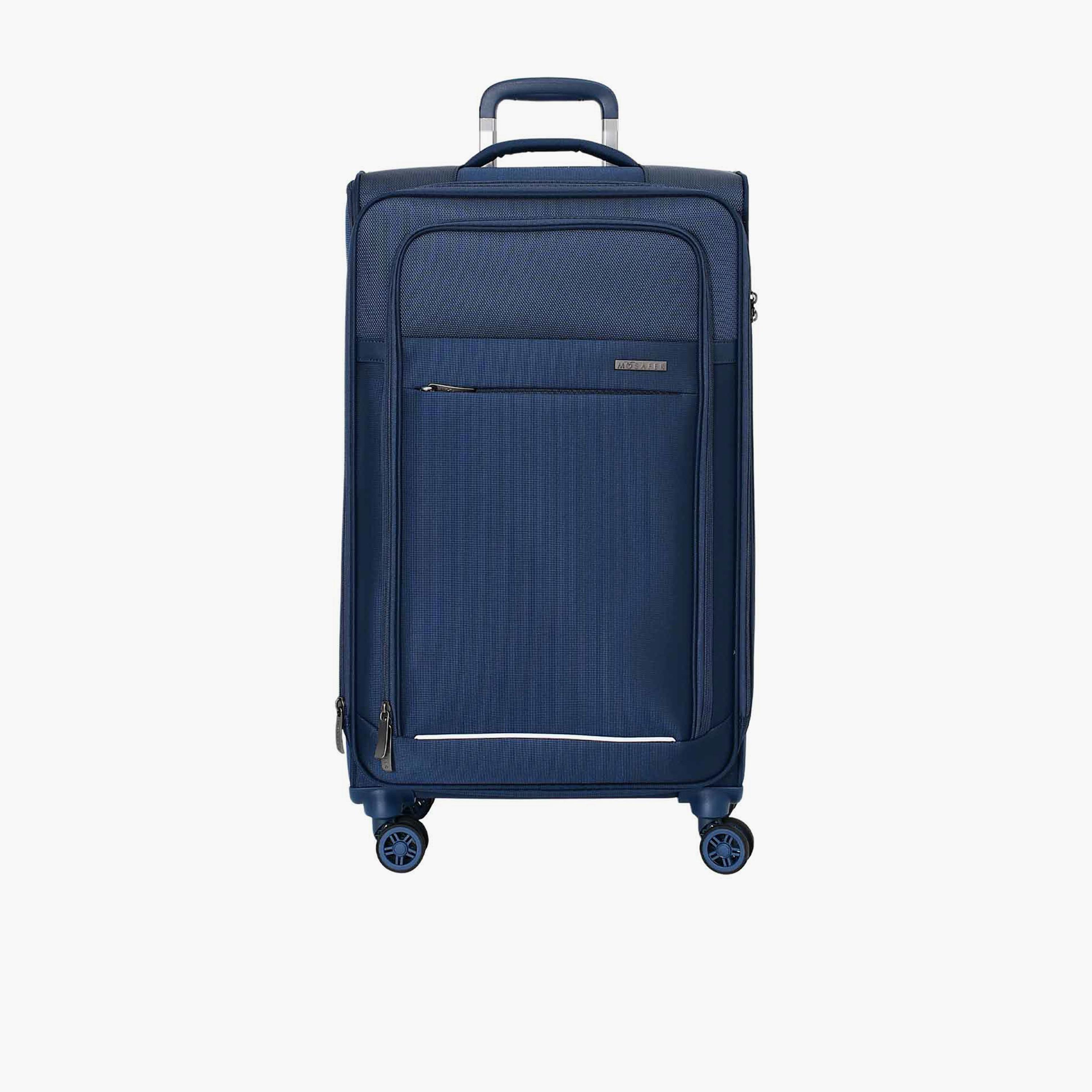 Mosafer Desire II 63 CM Medium Check-in Polyester Soft Sided 4-Wheeler Spinner Trolley Bag with TSA Lock-travel-luggagesandbags-luggage-image-1