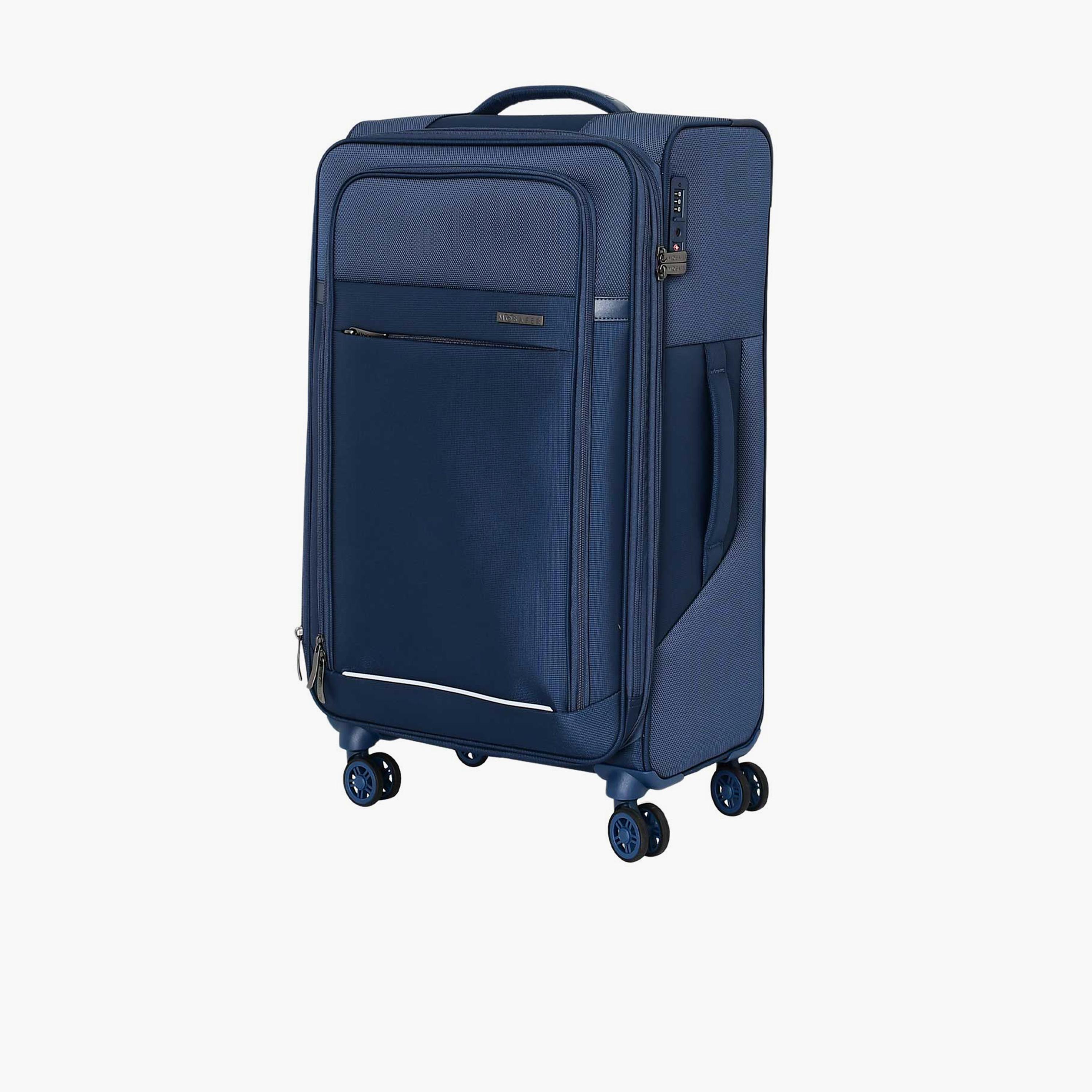 Mosafer Desire II 63 CM Medium Check-in Polyester Soft Sided 4-Wheeler Spinner Trolley Bag with TSA Lock-travel-luggagesandbags-luggage-image-12