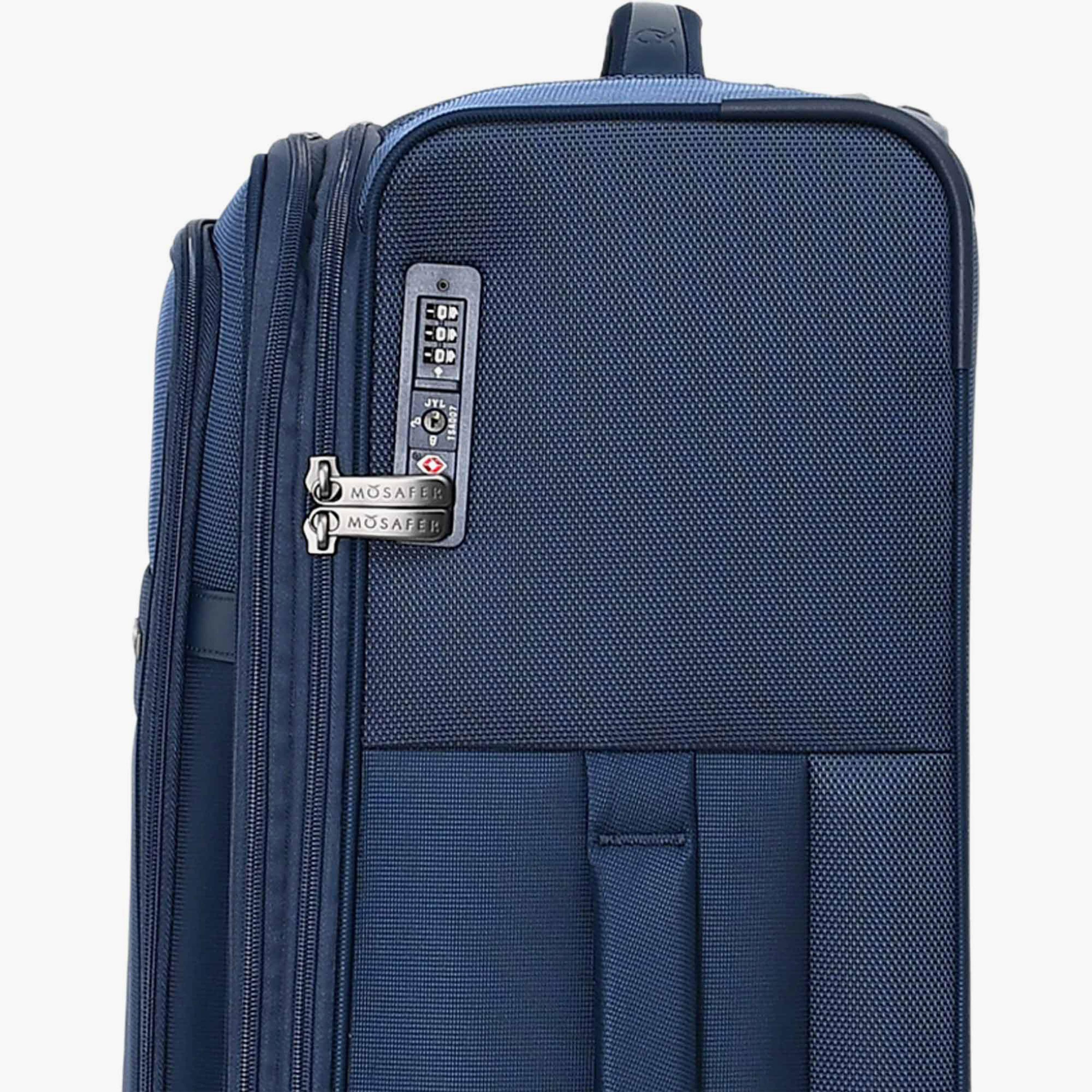 Mosafer Desire II 63 CM Medium Check-in Polyester Soft Sided 4-Wheeler Spinner Trolley Bag with TSA Lock-travel-luggagesandbags-luggage-image-14