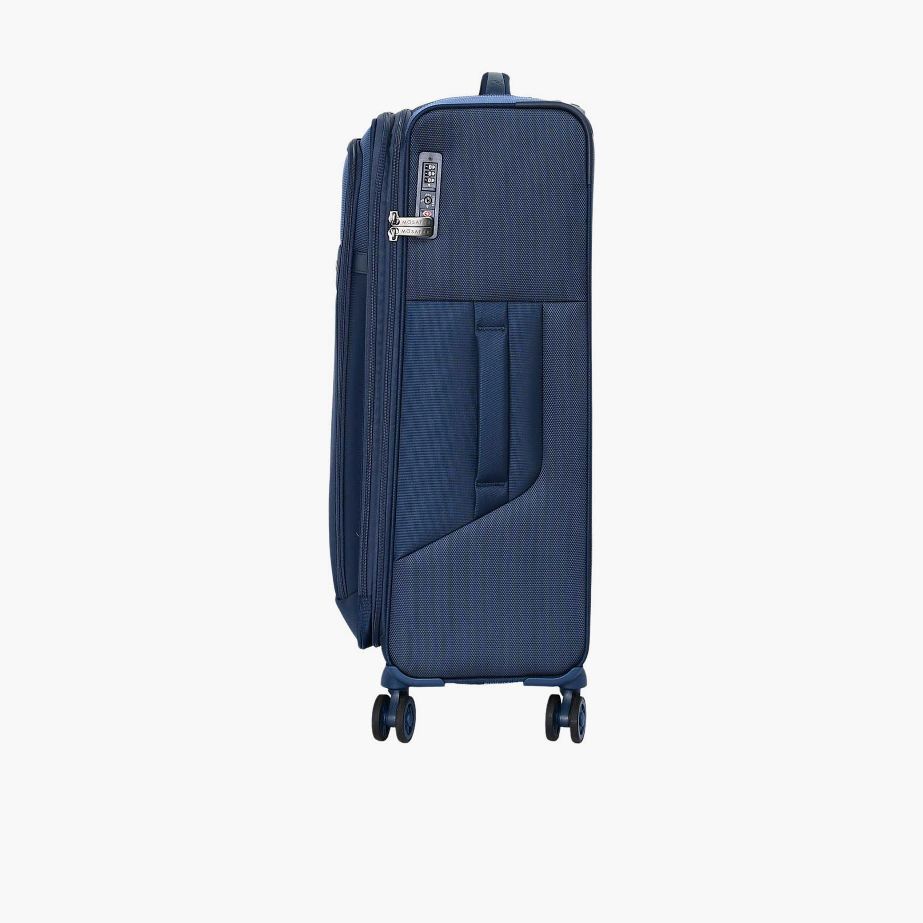 Mosafer Desire II 63 CM Medium Check-in Polyester Soft Sided 4-Wheeler Spinner Trolley Bag with TSA Lock-travel-luggagesandbags-luggage-image-8