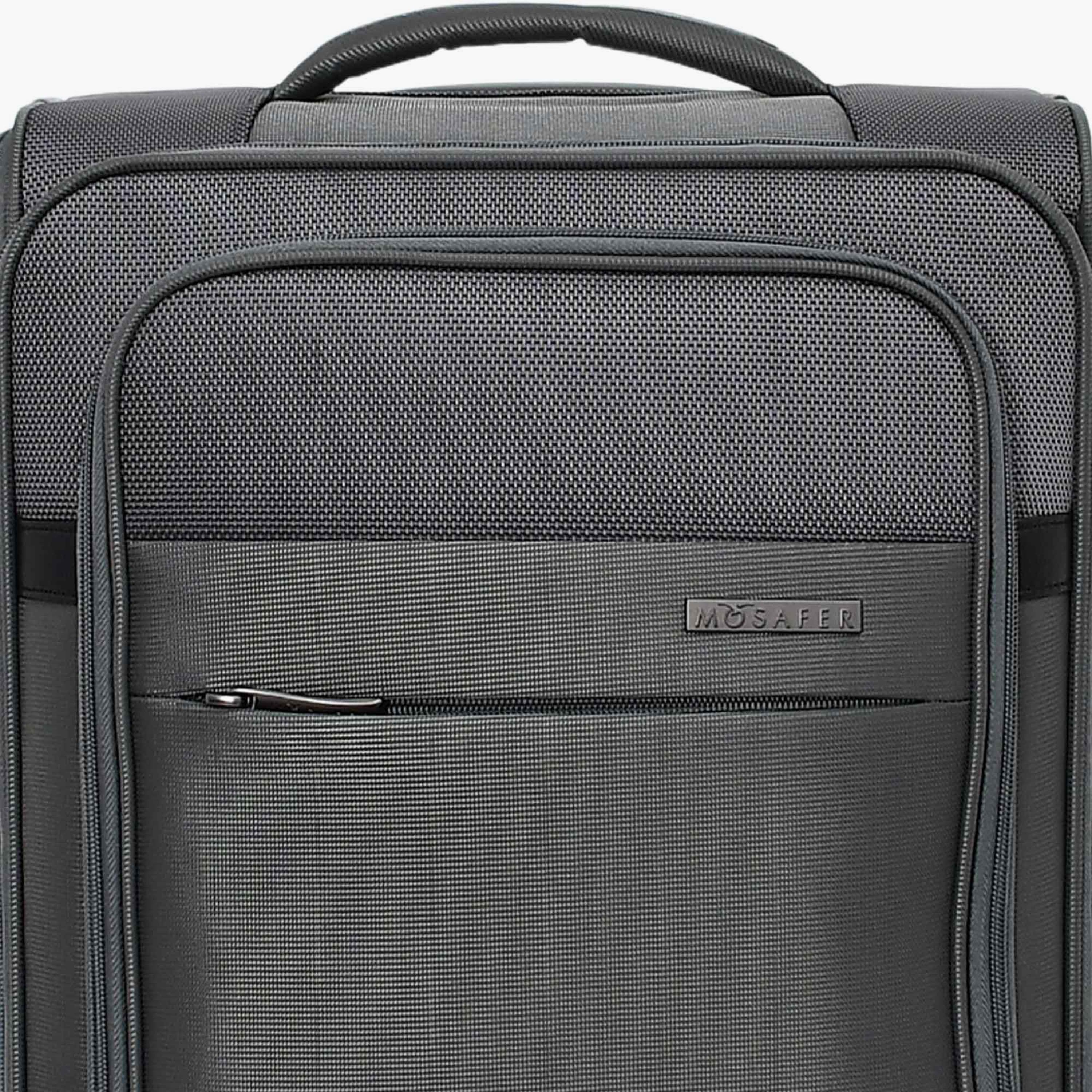 Mosafer Desire II 50 CM Small Cabin Polyester Soft Sided 4-Wheeler Spinner Trolley Bag with TSA Lock-travel-luggagesandbags-luggage-image-15