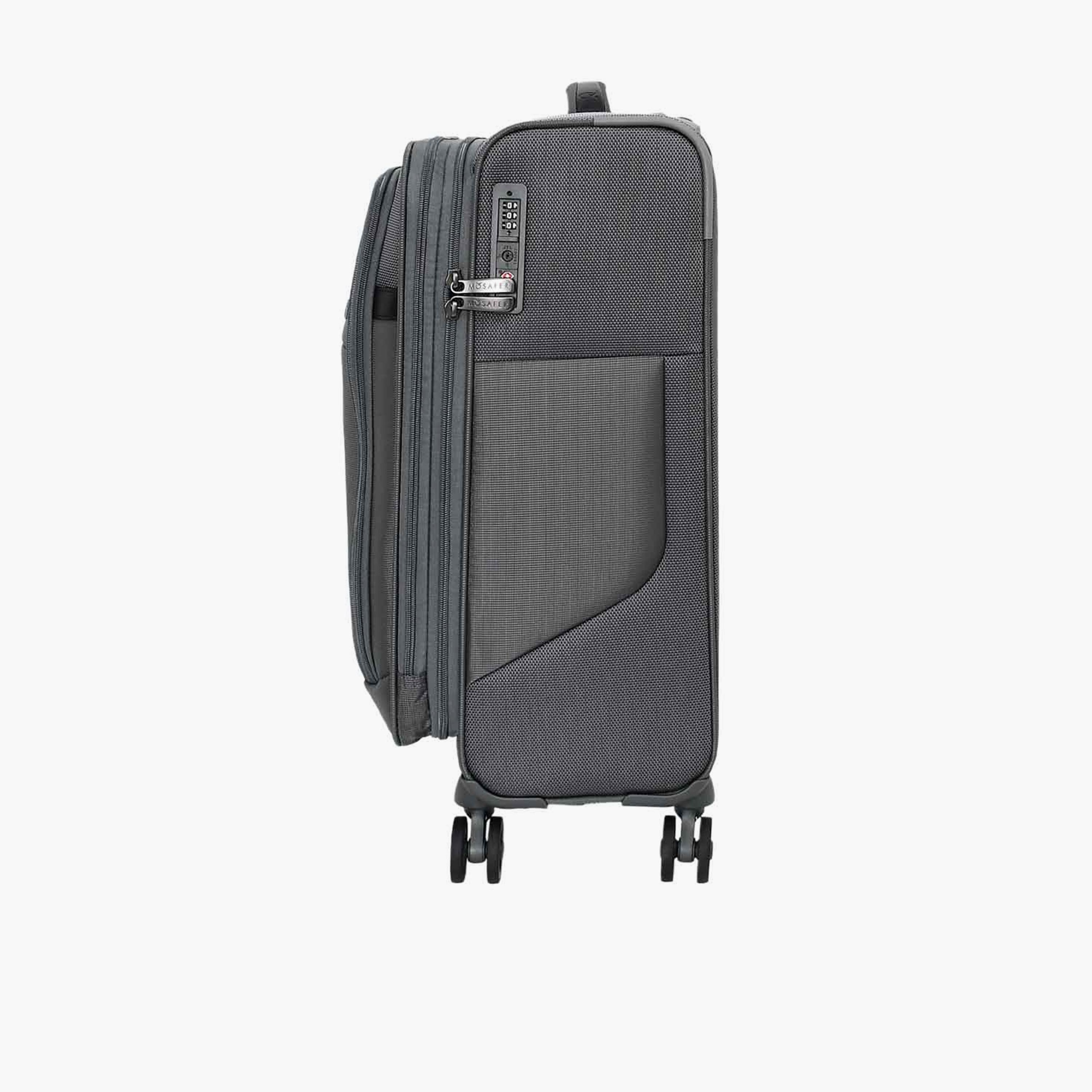 Mosafer Desire II 50 CM Small Cabin Polyester Soft Sided 4-Wheeler Spinner Trolley Bag with TSA Lock-travel-luggagesandbags-luggage-image-7