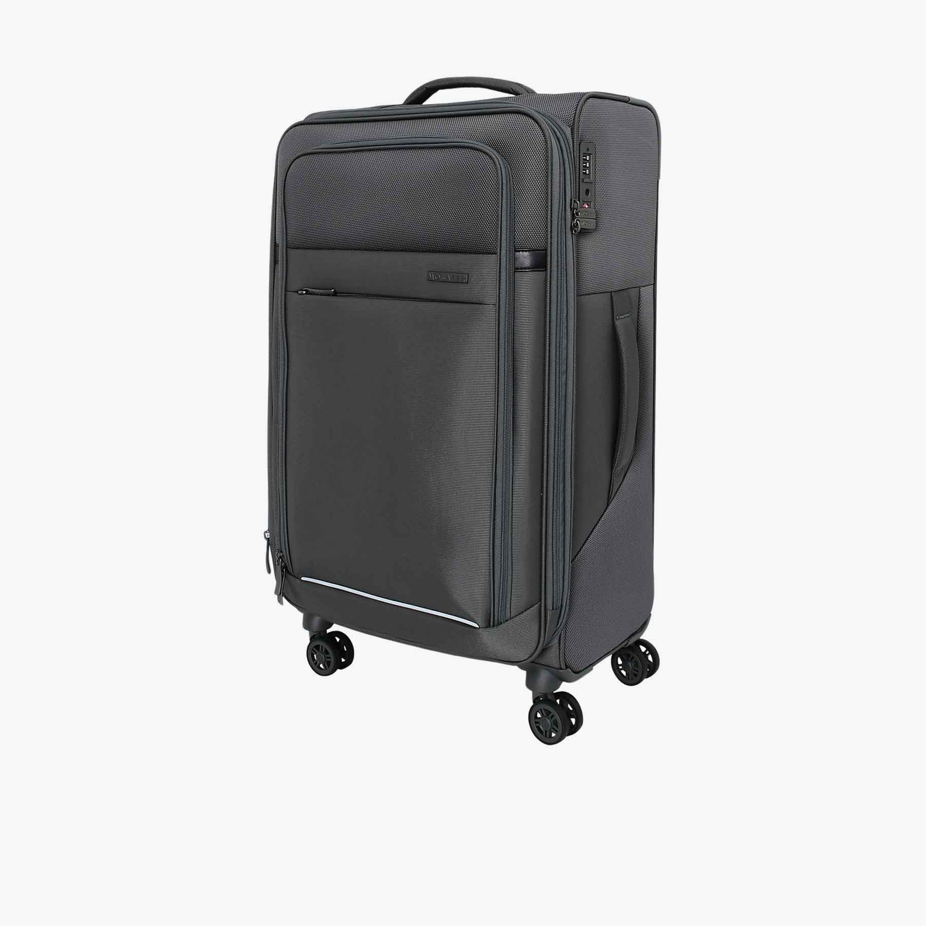 Mosafer Desire II 63 CM Medium Check-in Polyester Soft Sided 4-Wheeler Spinner Trolley Bag with TSA Lock-travel-luggagesandbags-luggage-image-12