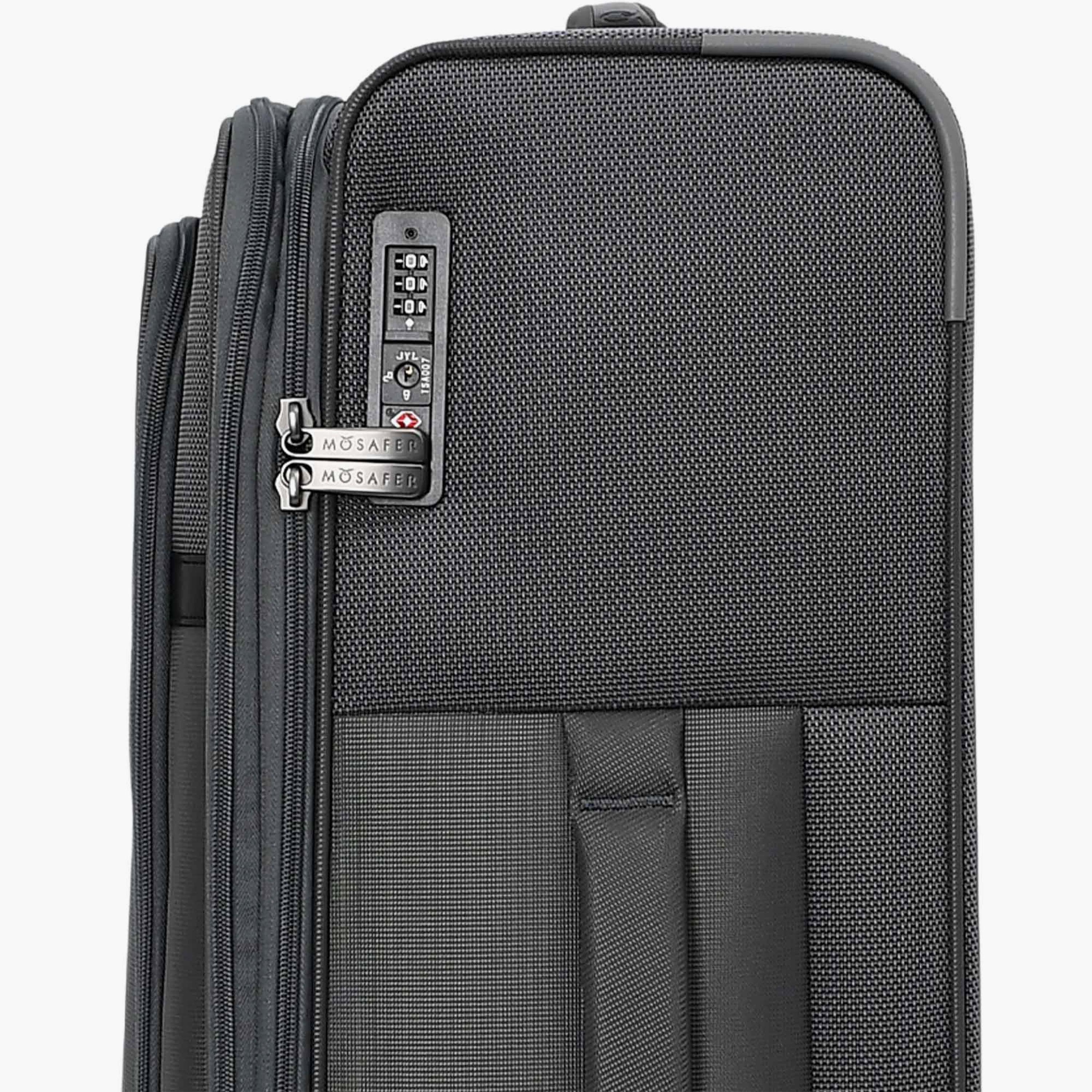 Mosafer Desire II 63 CM Medium Check-in Polyester Soft Sided 4-Wheeler Spinner Trolley Bag with TSA Lock-travel-luggagesandbags-luggage-image-14