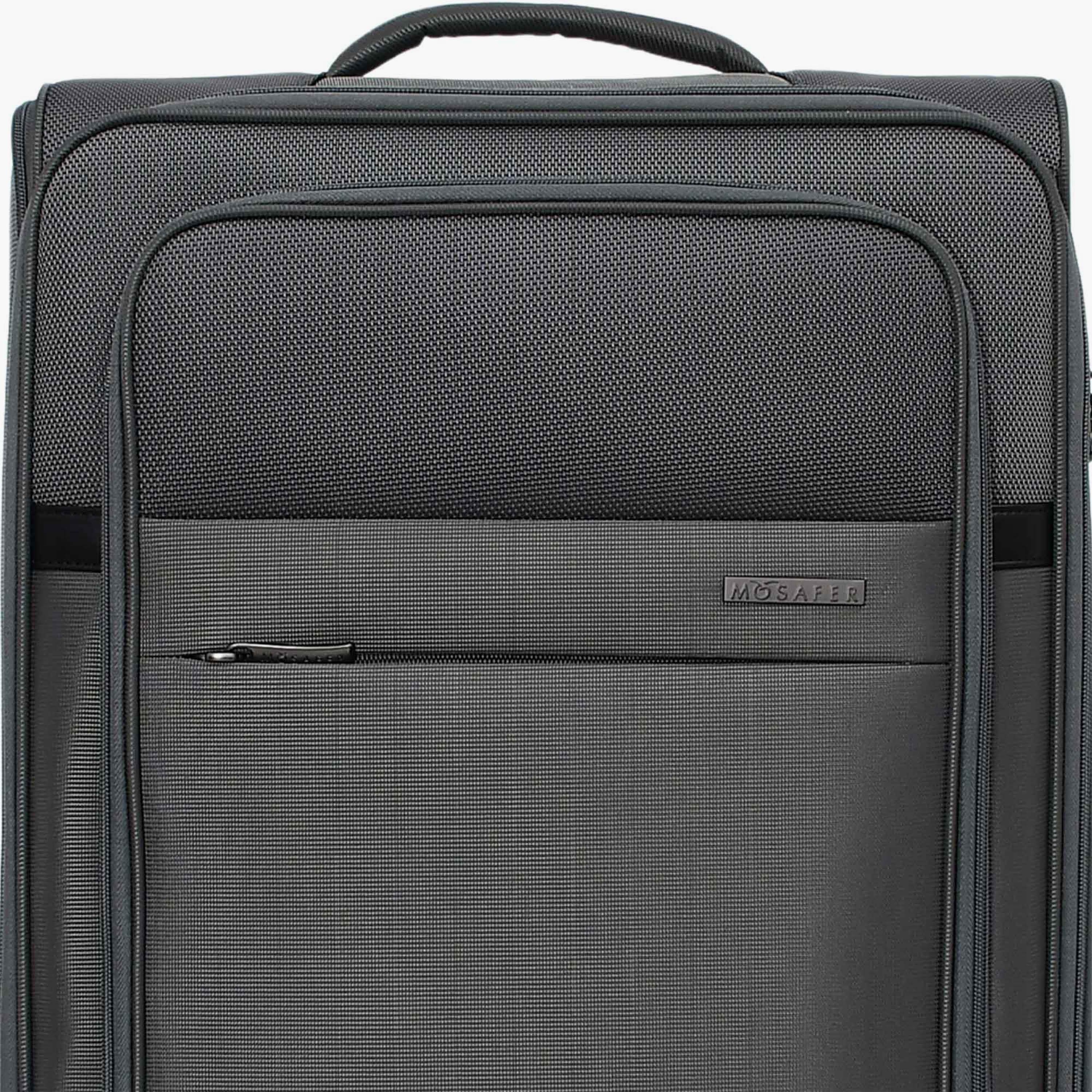 Mosafer Desire II 63 CM Medium Check-in Polyester Soft Sided 4-Wheeler Spinner Trolley Bag with TSA Lock-travel-luggagesandbags-luggage-image-15