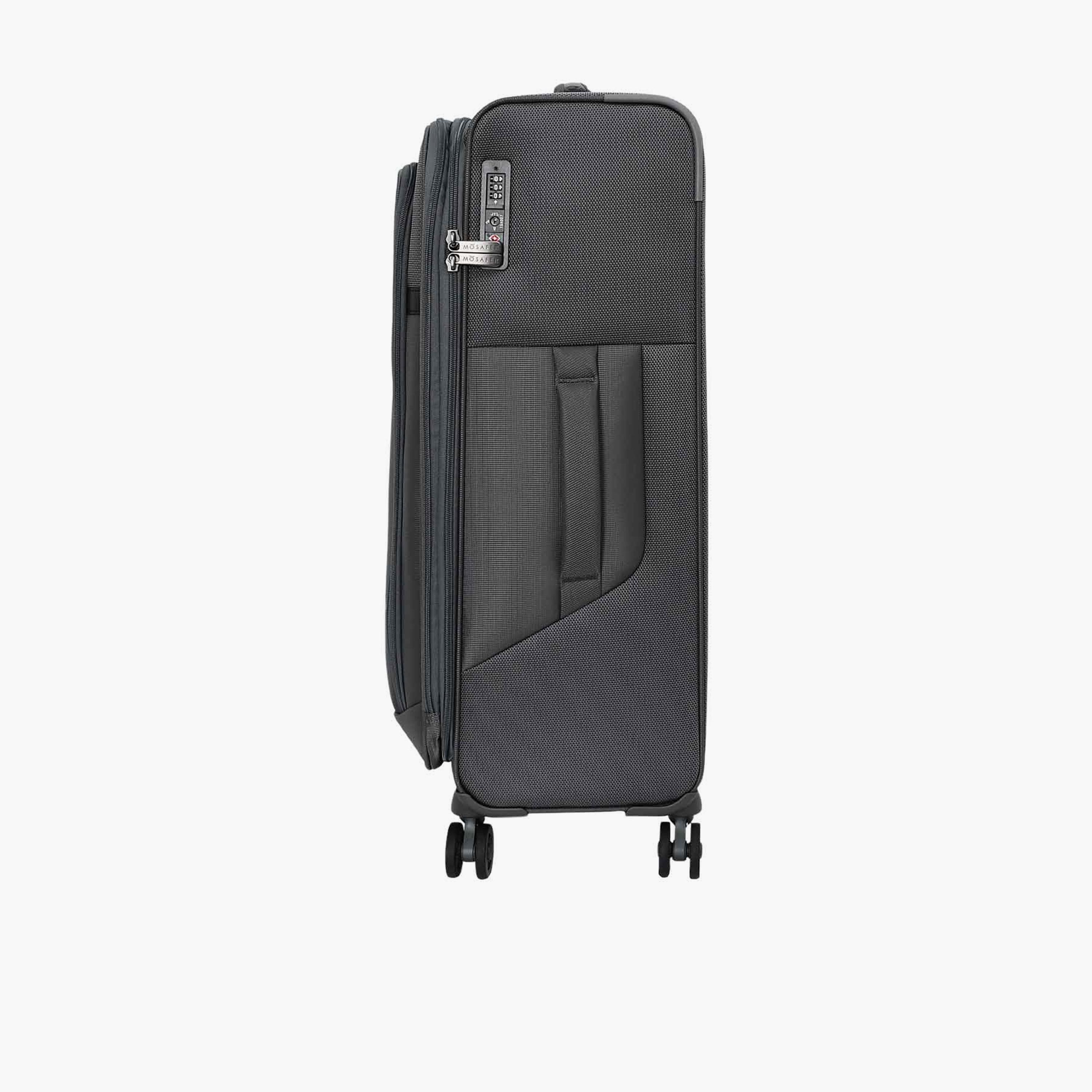 Mosafer Desire II 63 CM Medium Check-in Polyester Soft Sided 4-Wheeler Spinner Trolley Bag with TSA Lock-travel-luggagesandbags-luggage-image-7