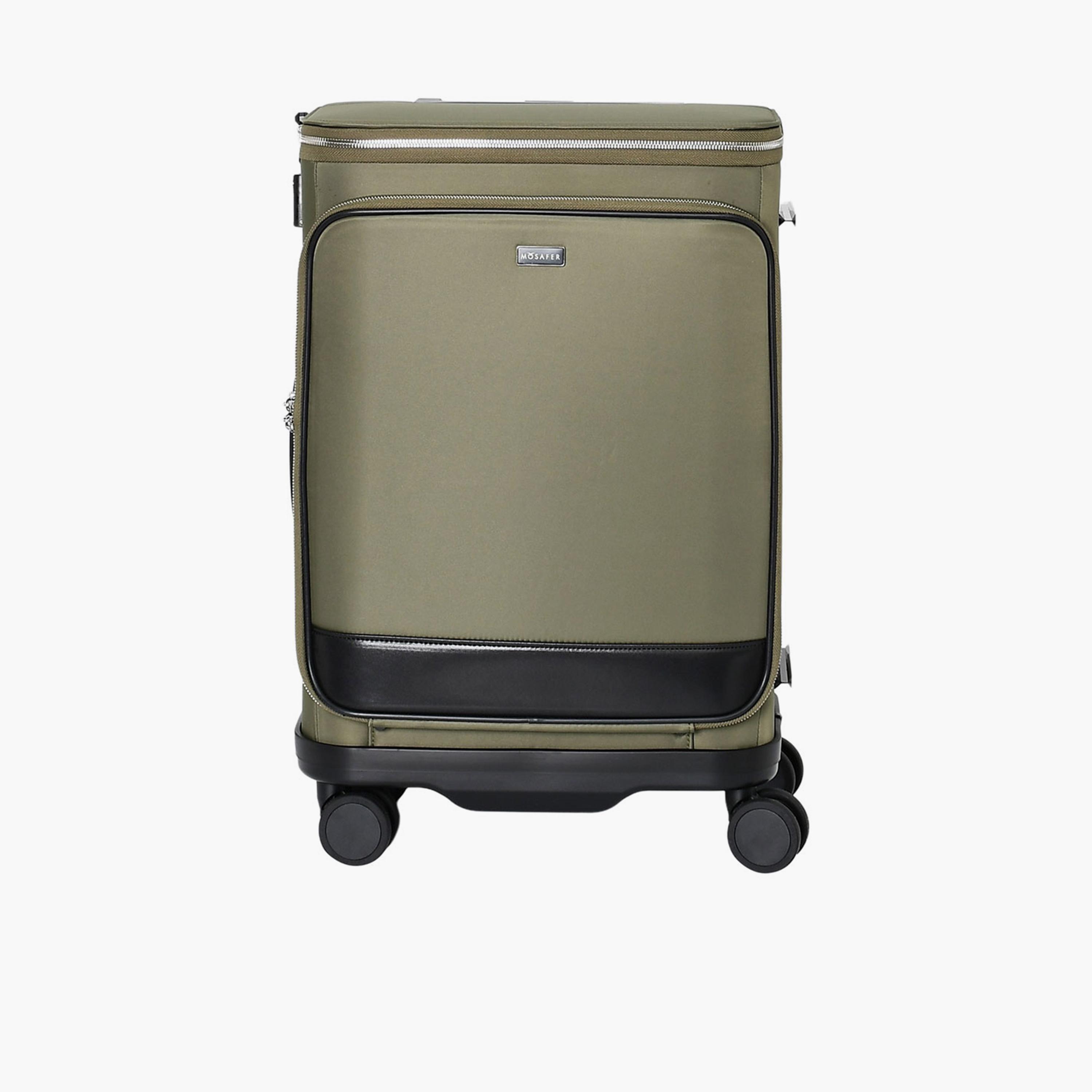 Mosafer Wellington 56 CM Small Cabin Nylon Soft Sided 4-Wheeler Spinner Trolley Bag with TSA Lock-travel-luggagesandbags-luggage-image-10
