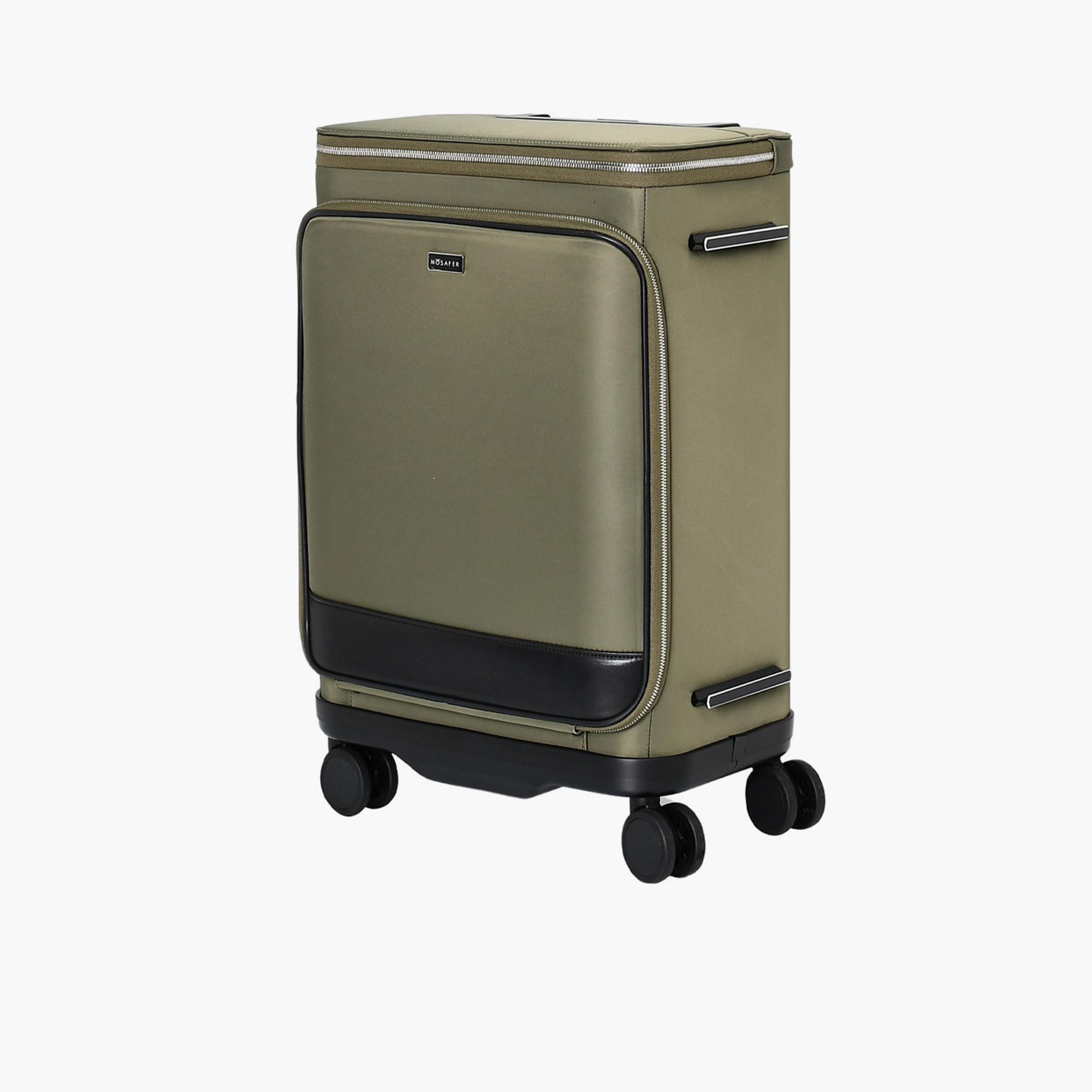 Mosafer Wellington 56 CM Small Cabin Nylon Soft Sided 4-Wheeler Spinner Trolley Bag with TSA Lock-travel-luggagesandbags-luggage-image-12
