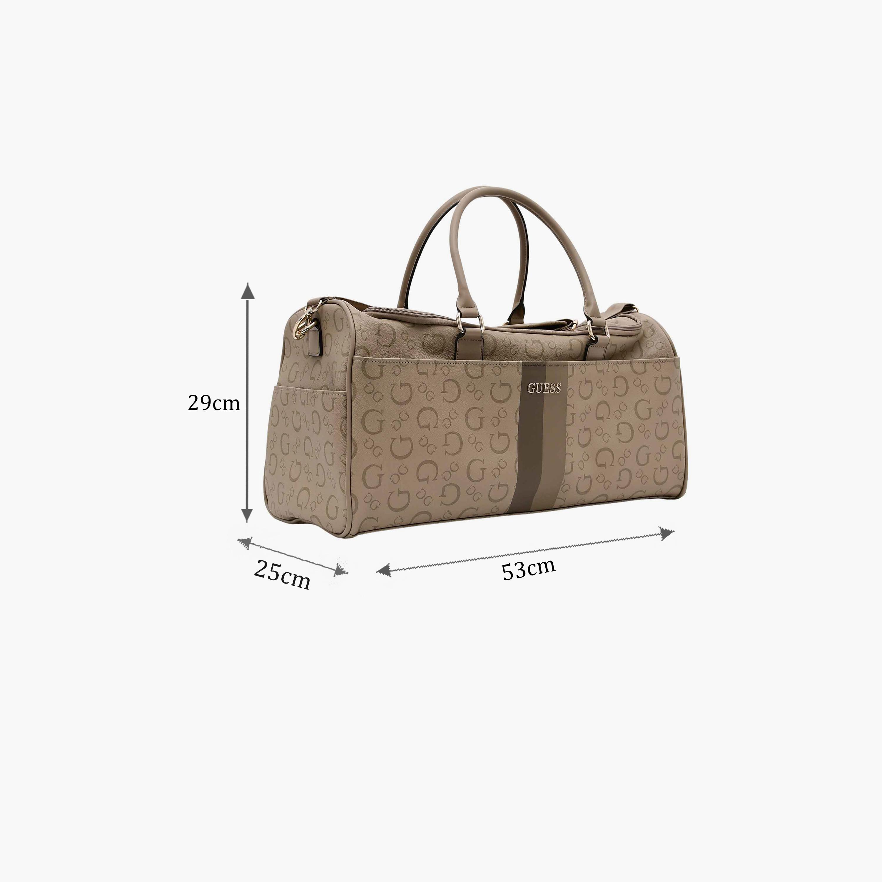 غيس - شنطة سفر ويستر مطبوعة بمقبضين وسحاب إغلاق وحزام قابل للفصل | 53 × 29 × 25 سم-travel-luggagesandbags-dufflebags-image-1