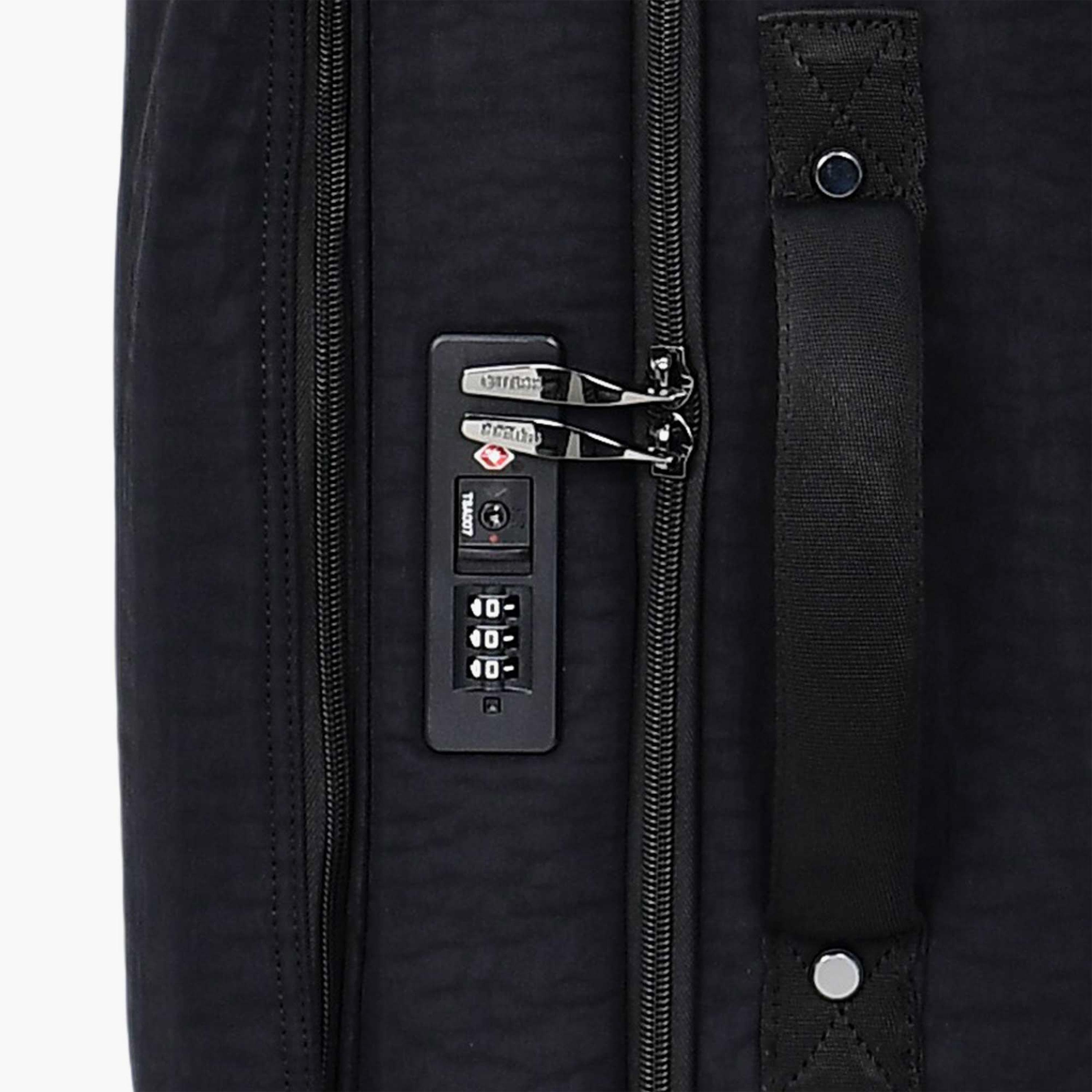 Guess Greyjoy 56 CM Small Cabin Nylon Soft Sided 4-Wheeler Spinner Trolley Bag with TSA Lock-travel-luggagesandbags-luggage-image-13