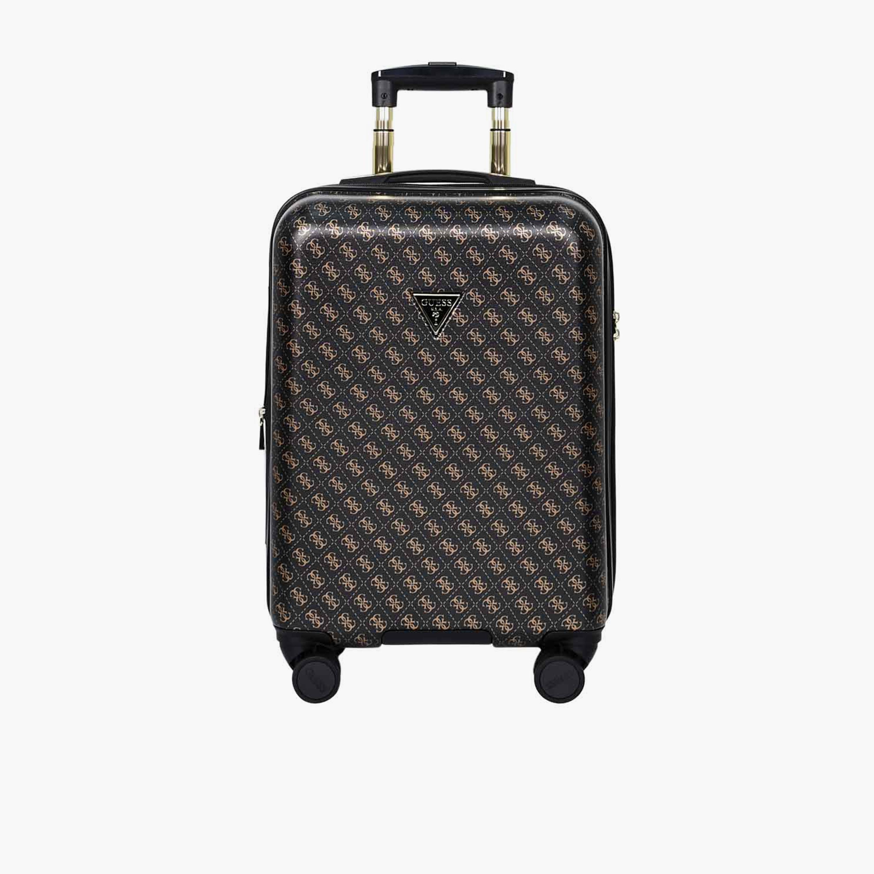 Guess Jesco 56 CM Small Cabin PU Hard Sided 4-Wheeler Spinner Trolley Bag with TSA Lock-travel-luggagesandbags-luggage-image-1