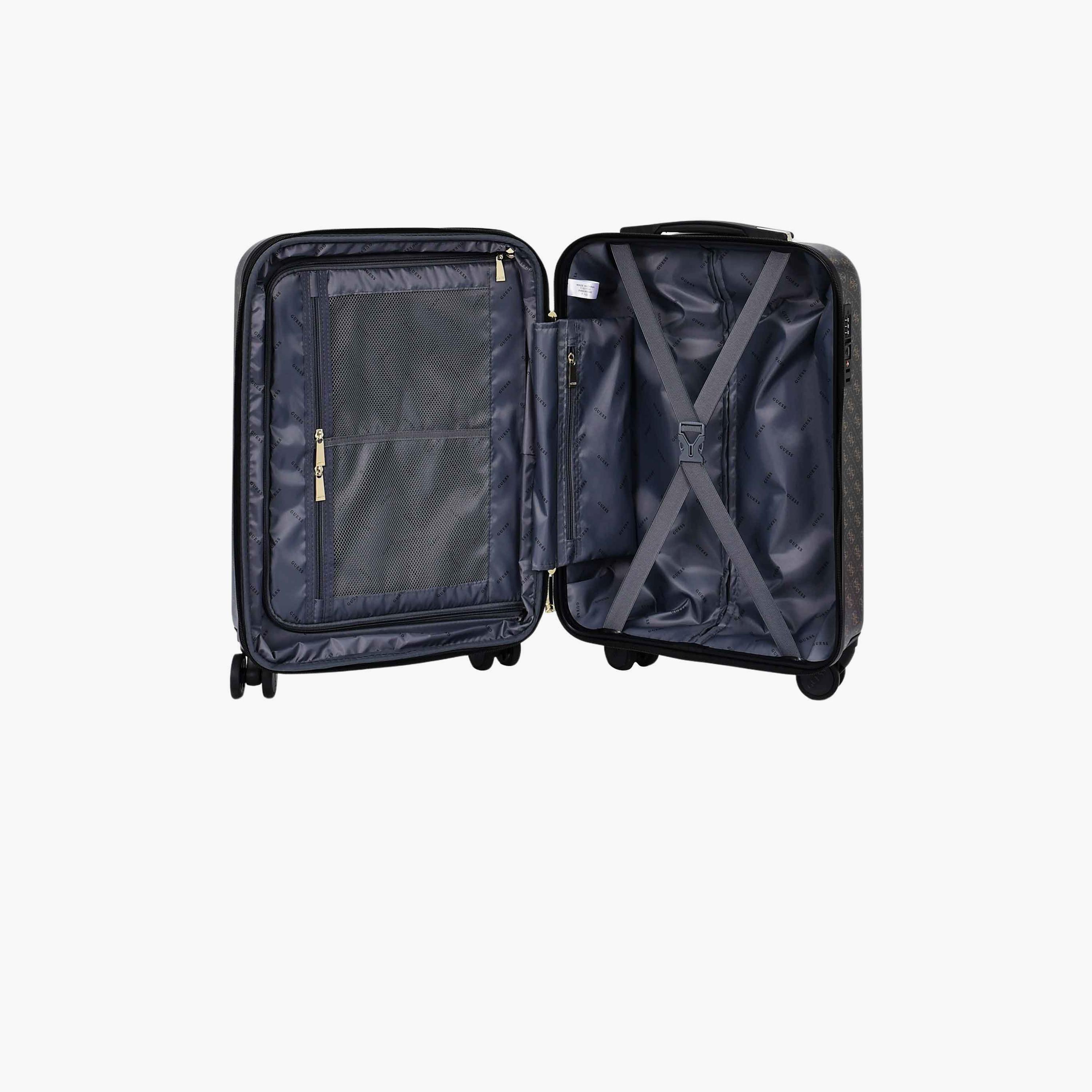 Guess Jesco 56 CM Small Cabin PU Hard Sided 4-Wheeler Spinner Trolley Bag with TSA Lock-travel-luggagesandbags-luggage-image-6