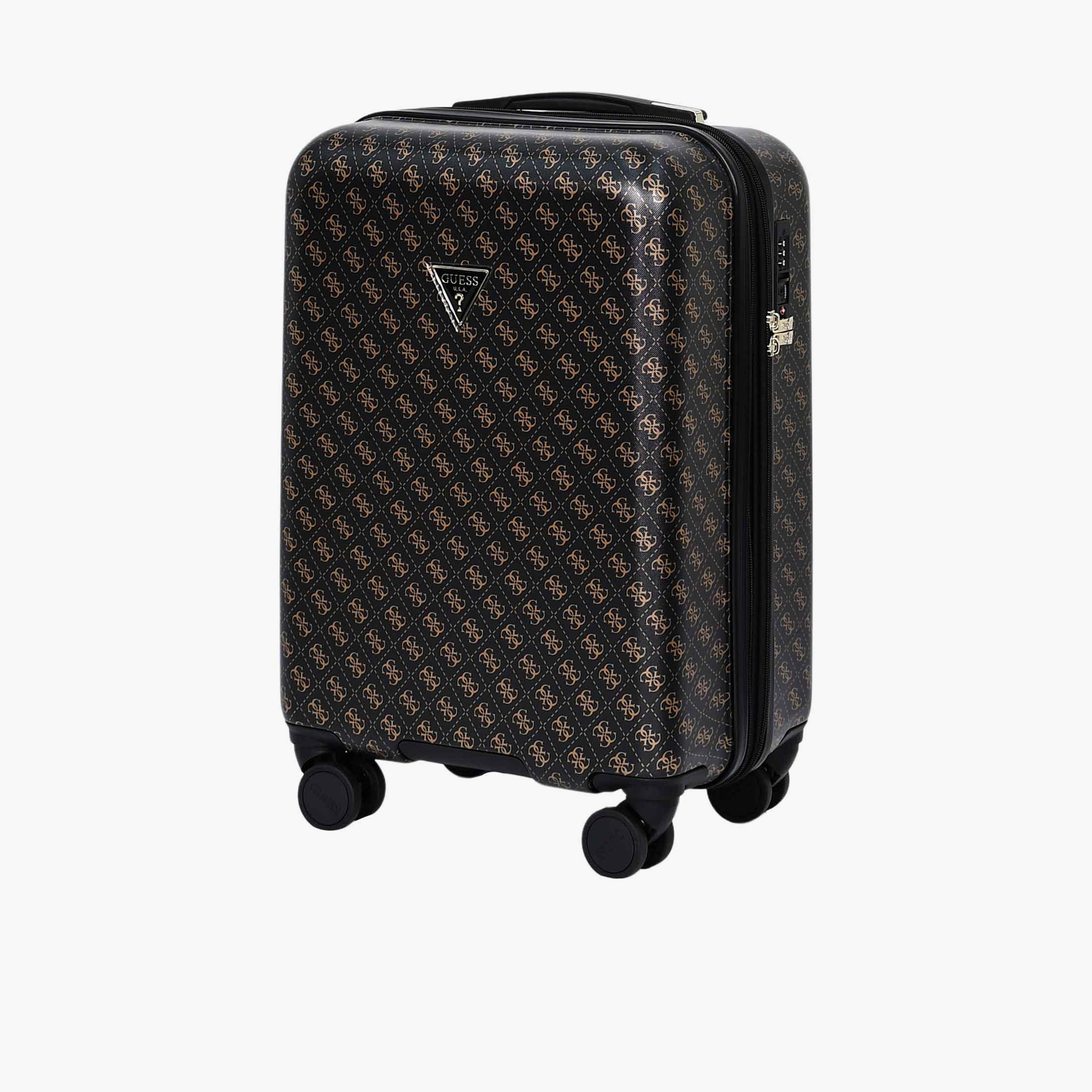 Guess Jesco 56 CM Small Cabin PU Hard Sided 4-Wheeler Spinner Trolley Bag with TSA Lock-travel-luggagesandbags-luggage-image-9